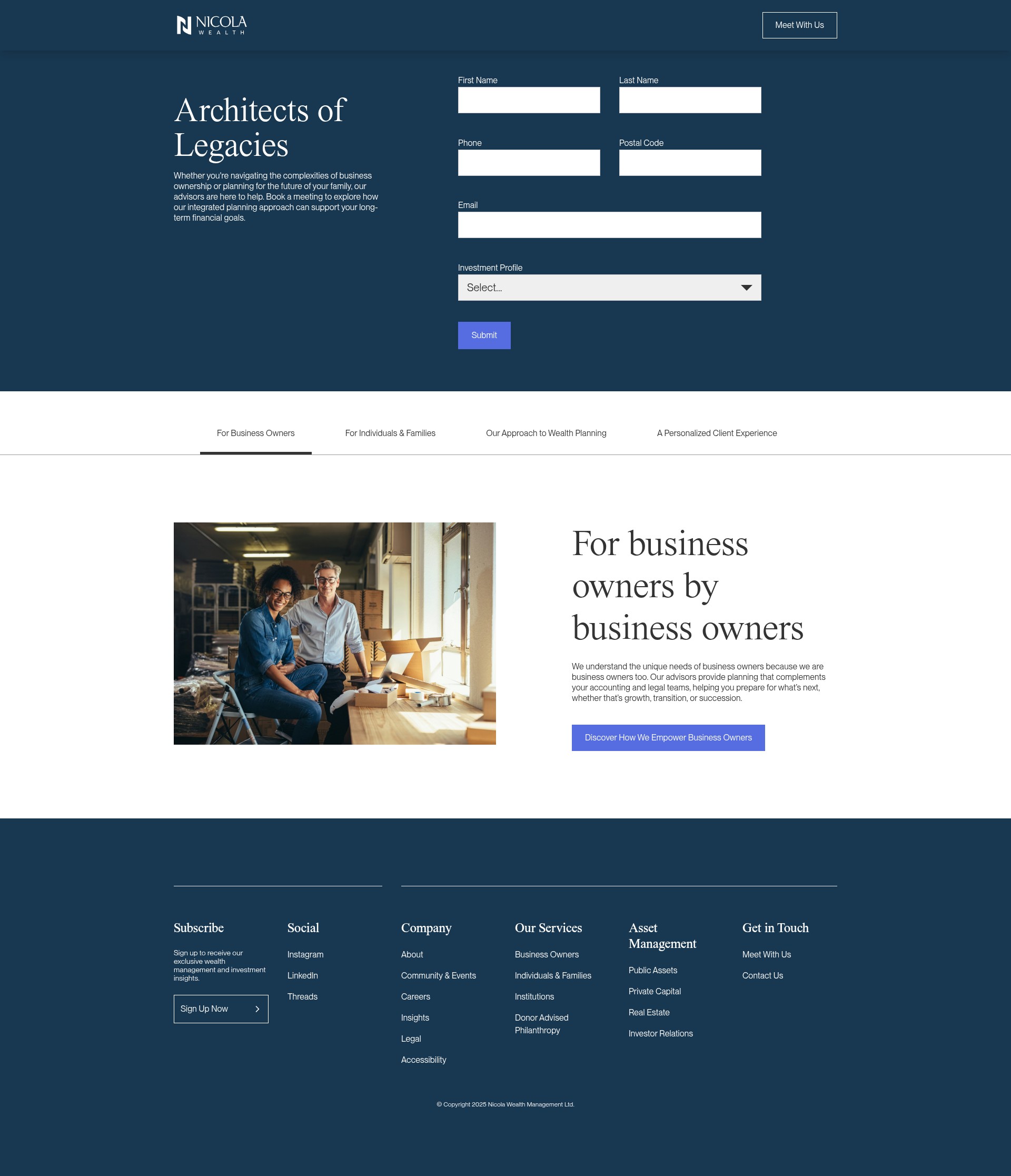 Landing Page