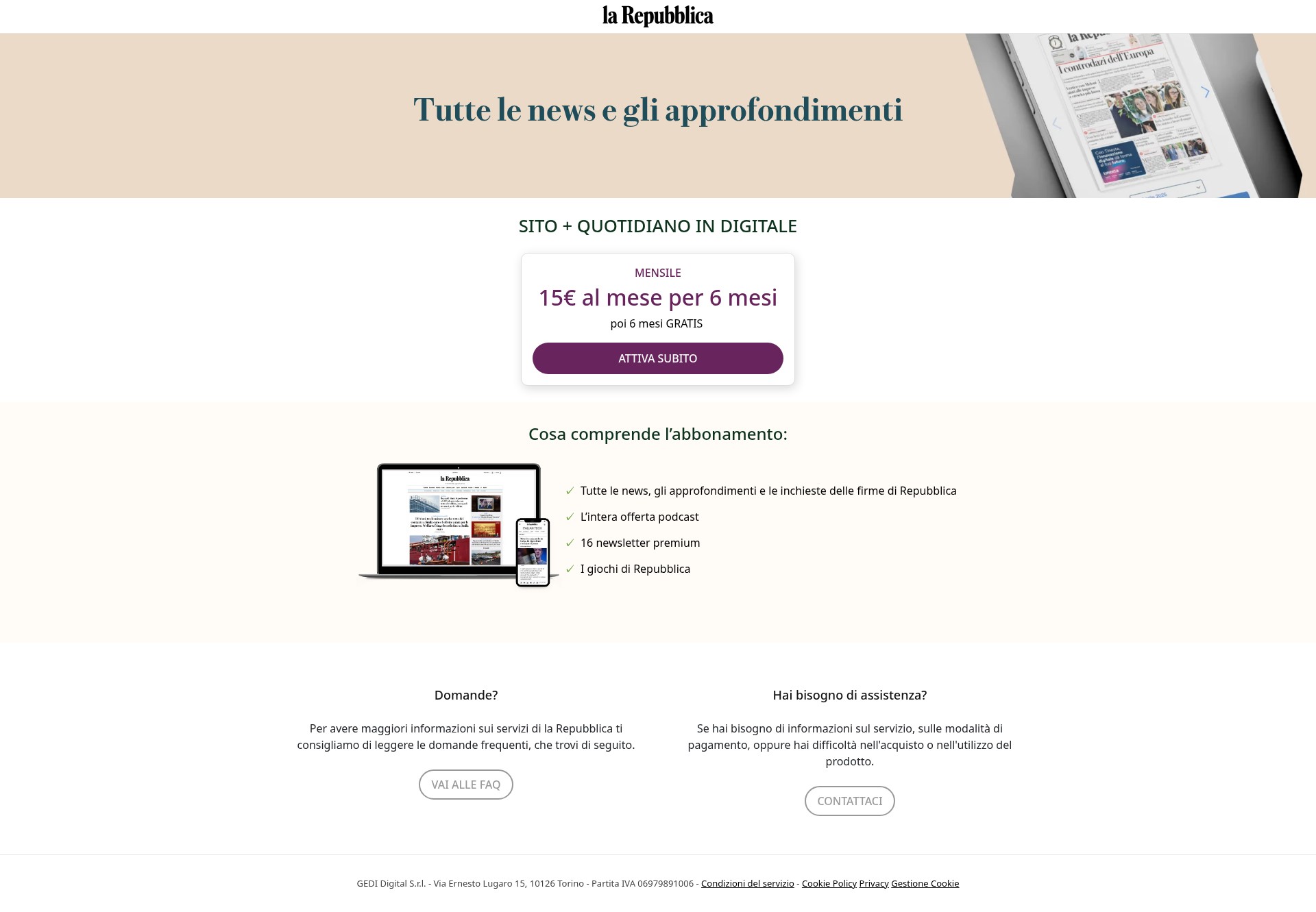 Landing Page