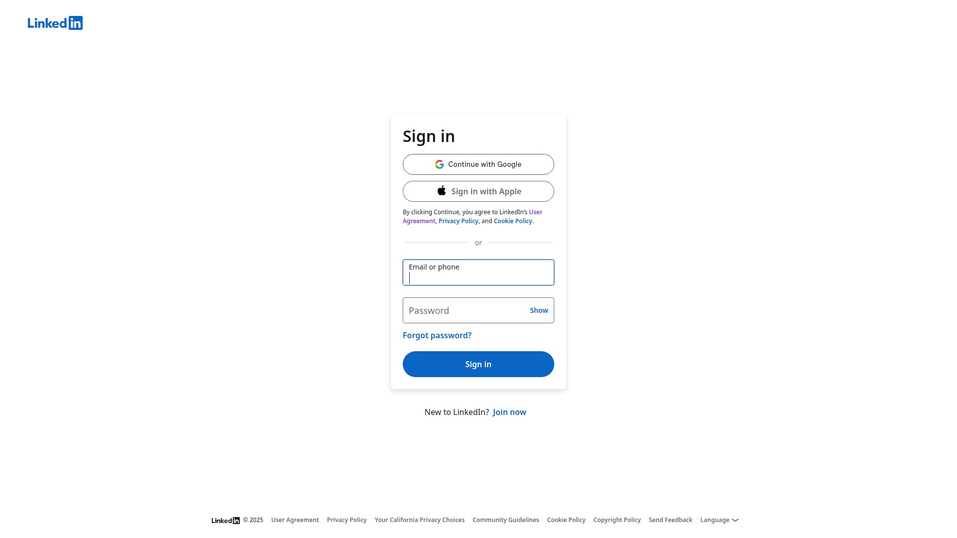 Landing Page