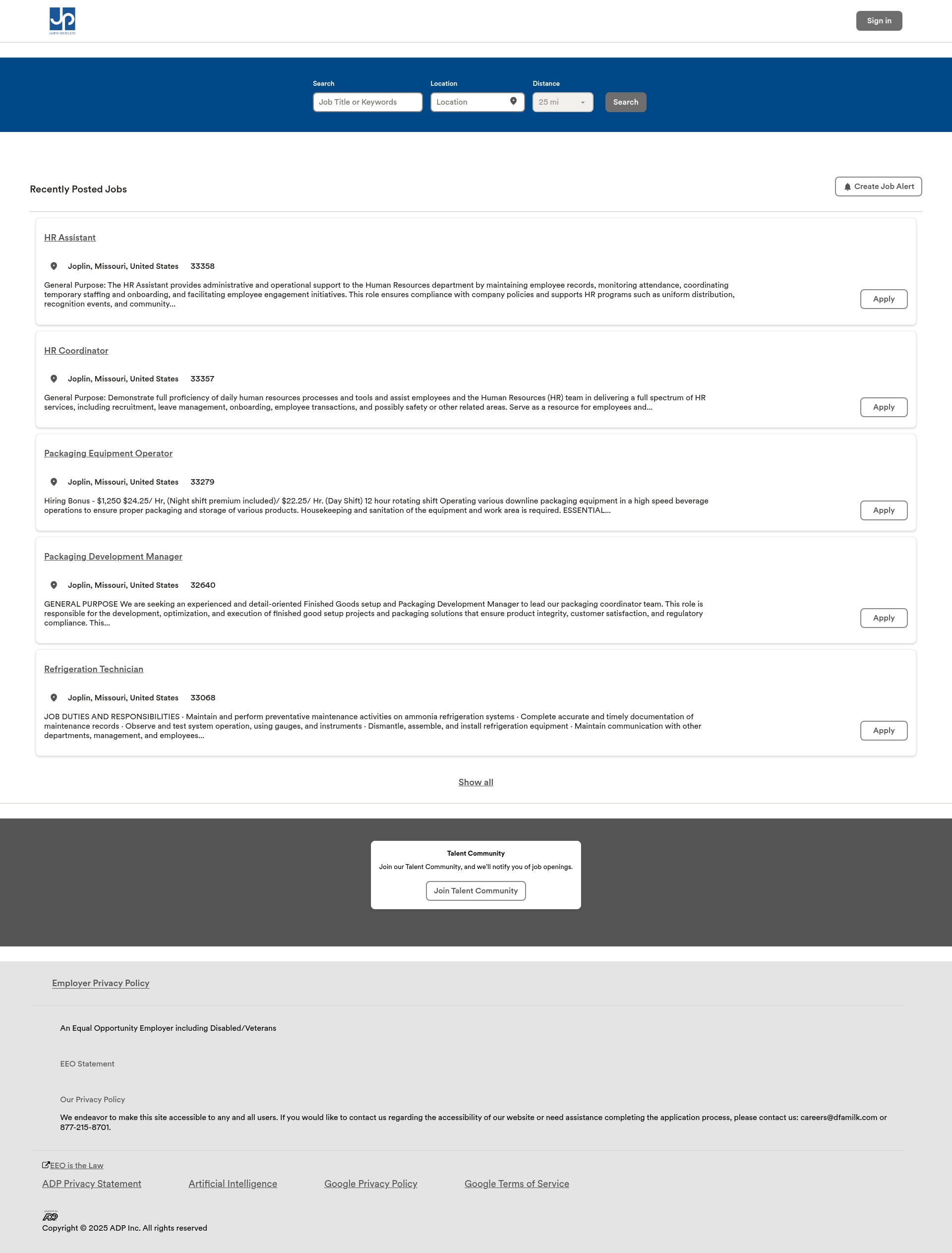 Landing Page