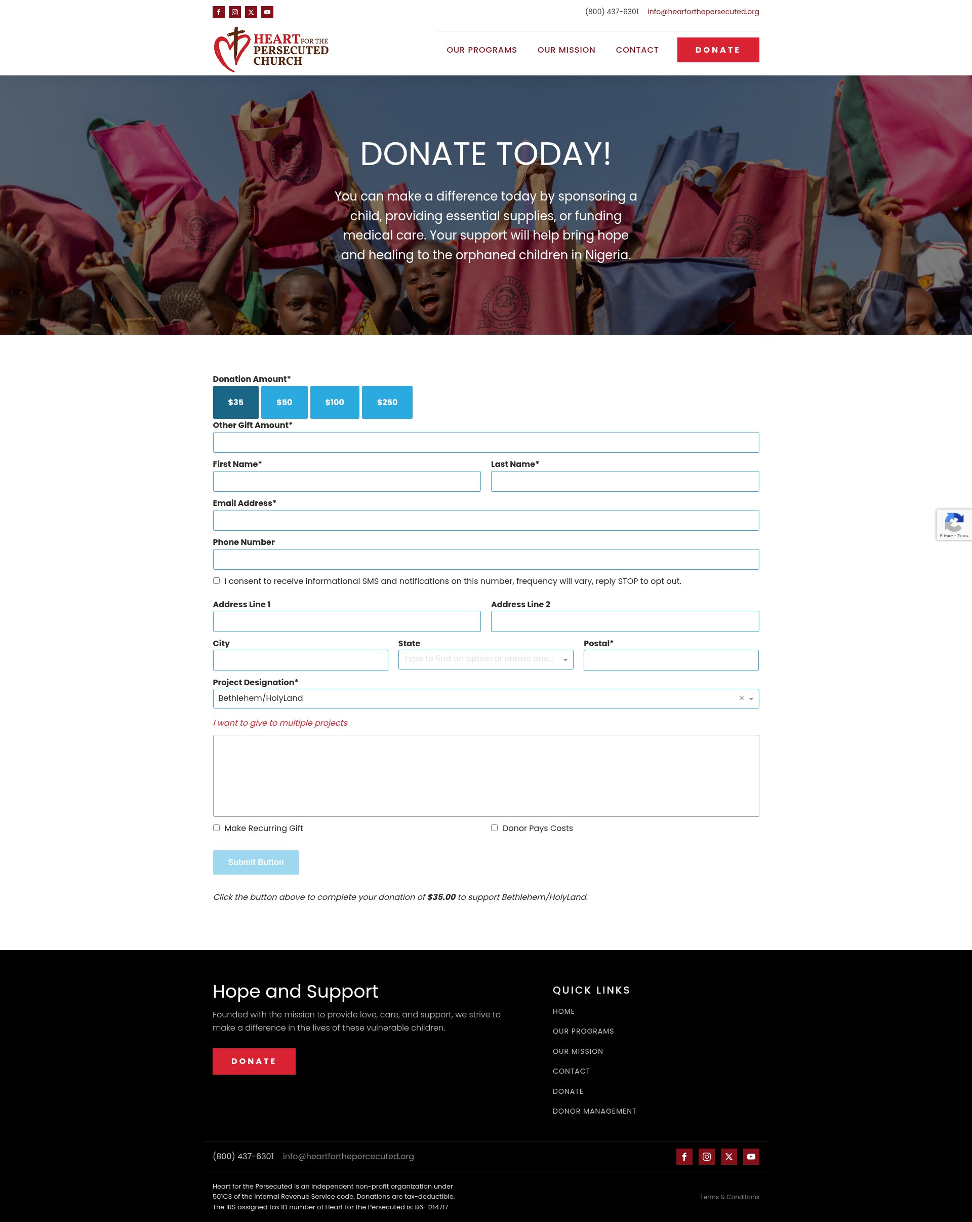 Landing Page