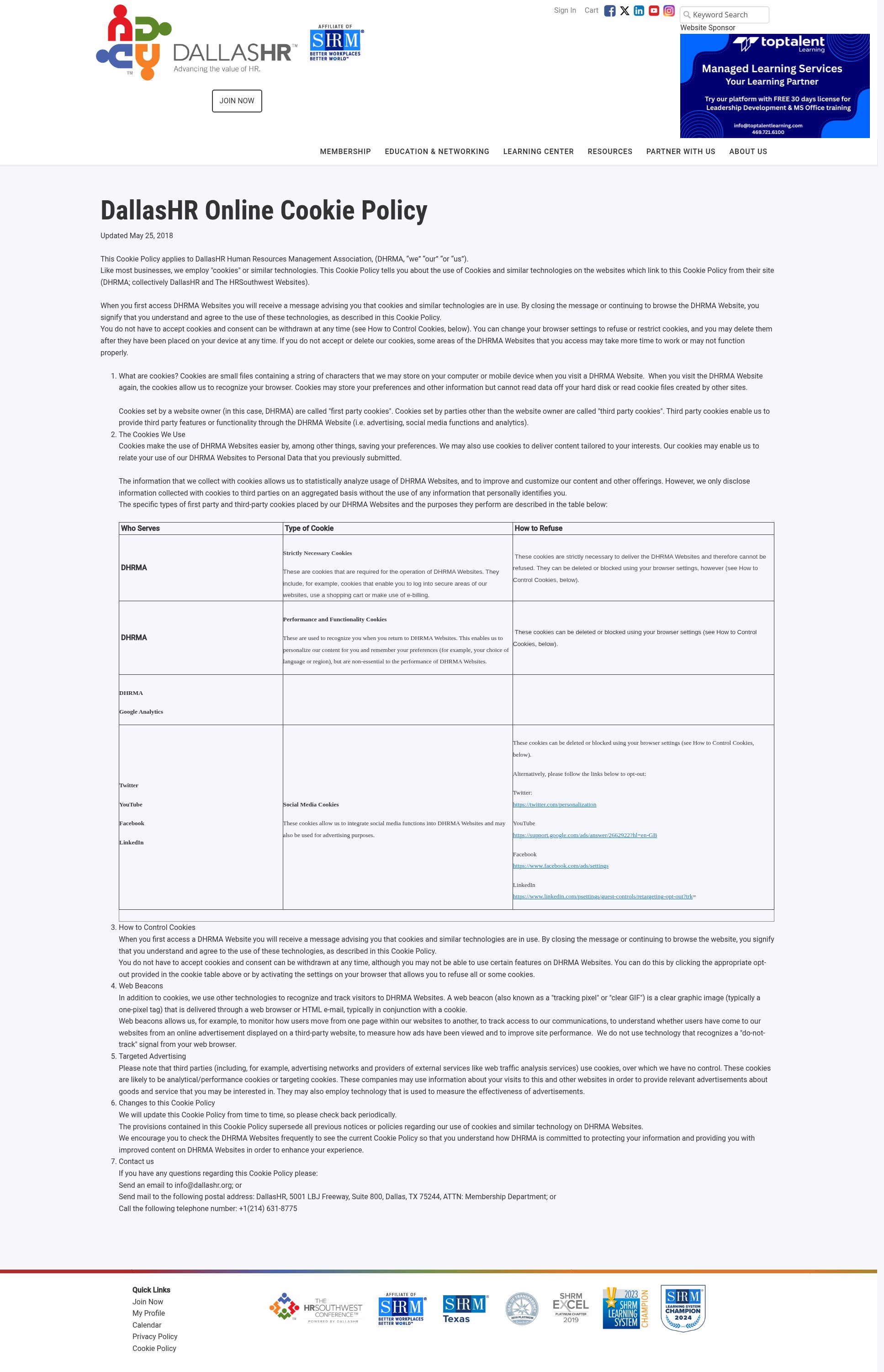Landing Page