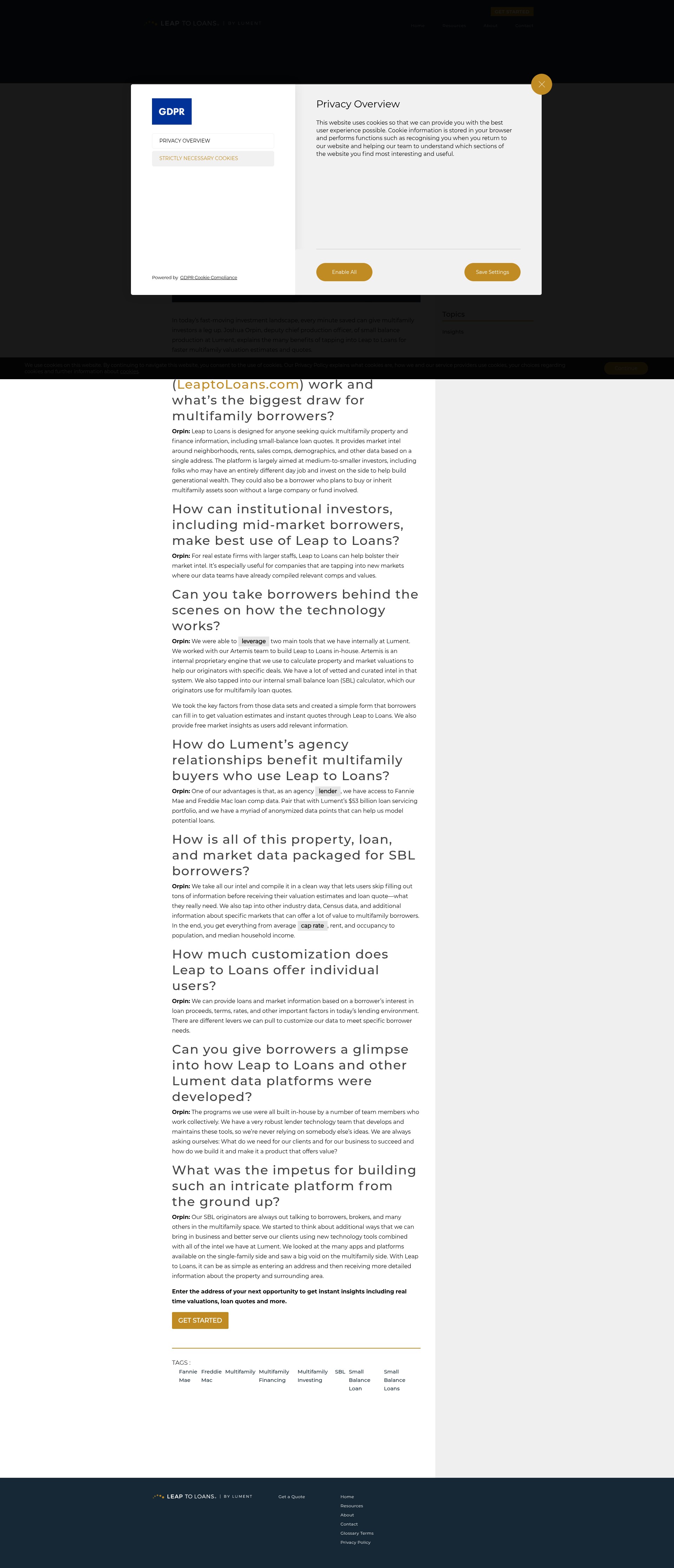 Landing Page
