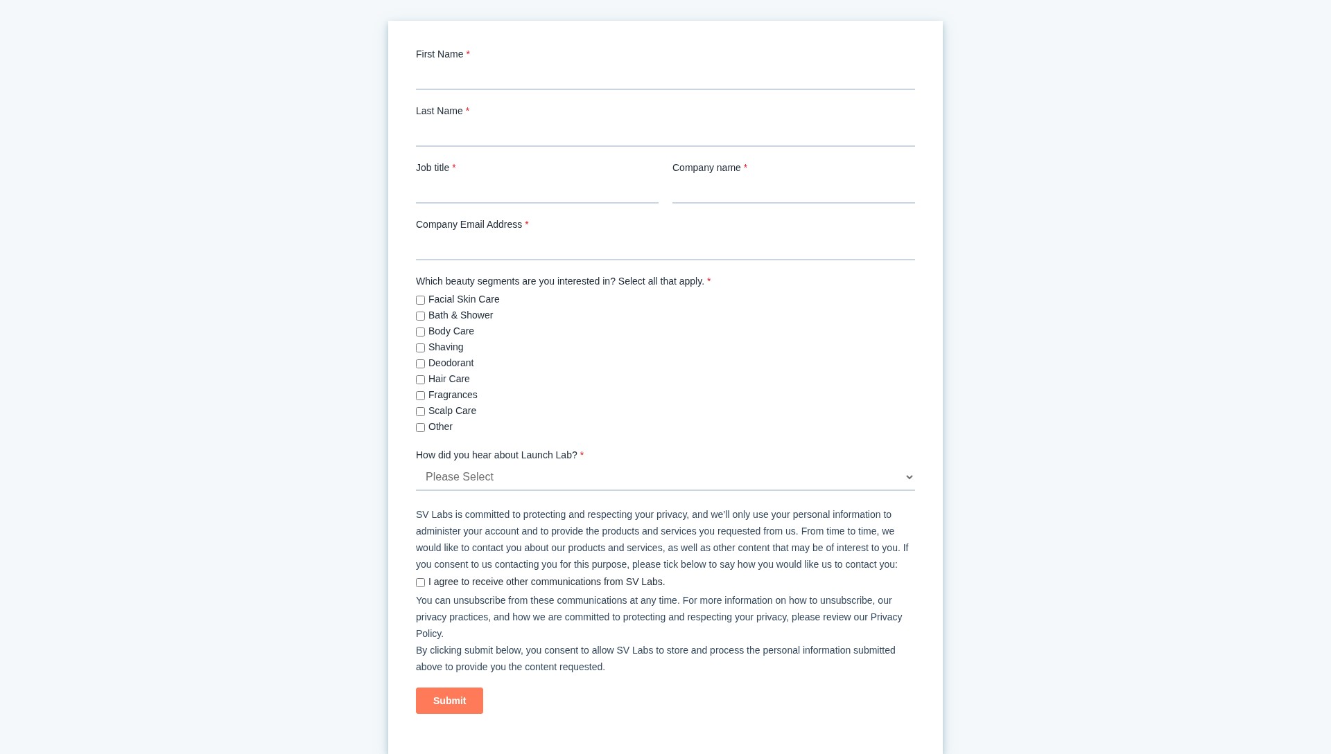 Landing Page