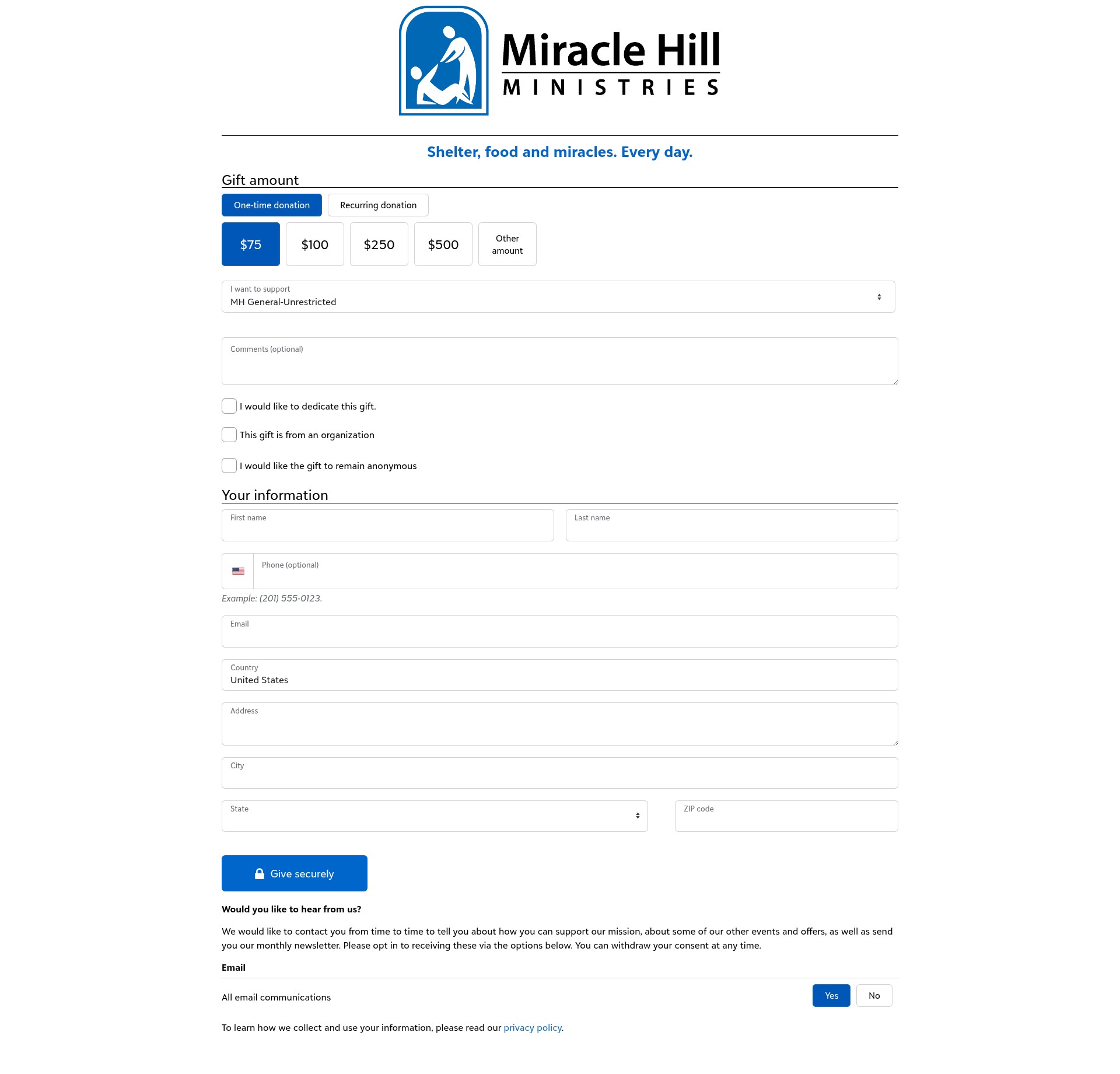 Landing Page