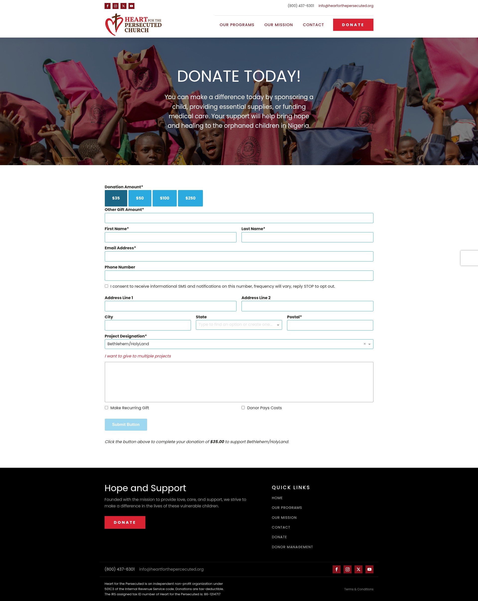 Landing Page