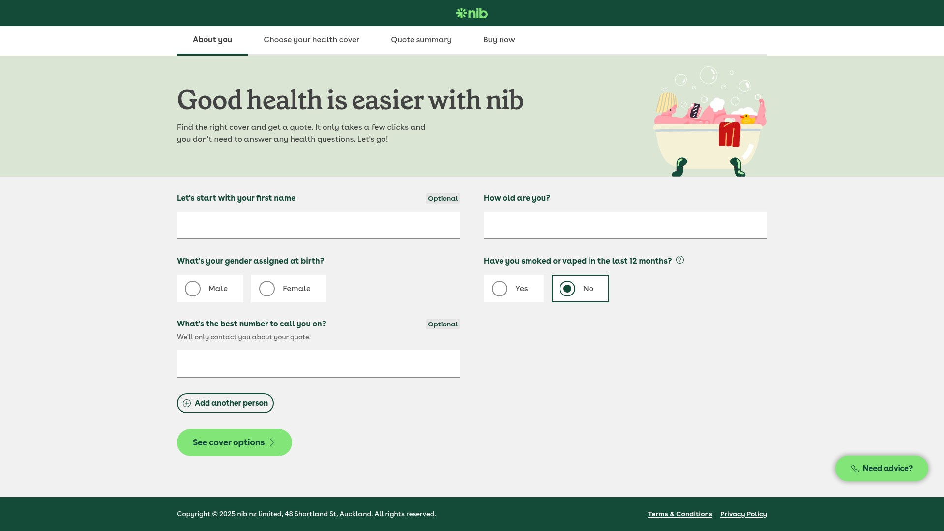 Landing Page