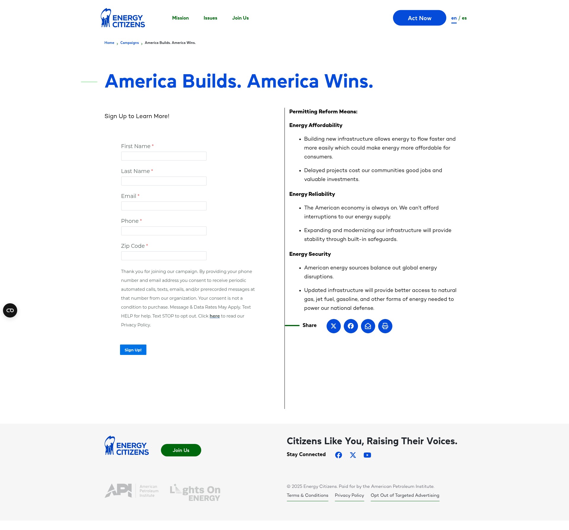 Landing Page