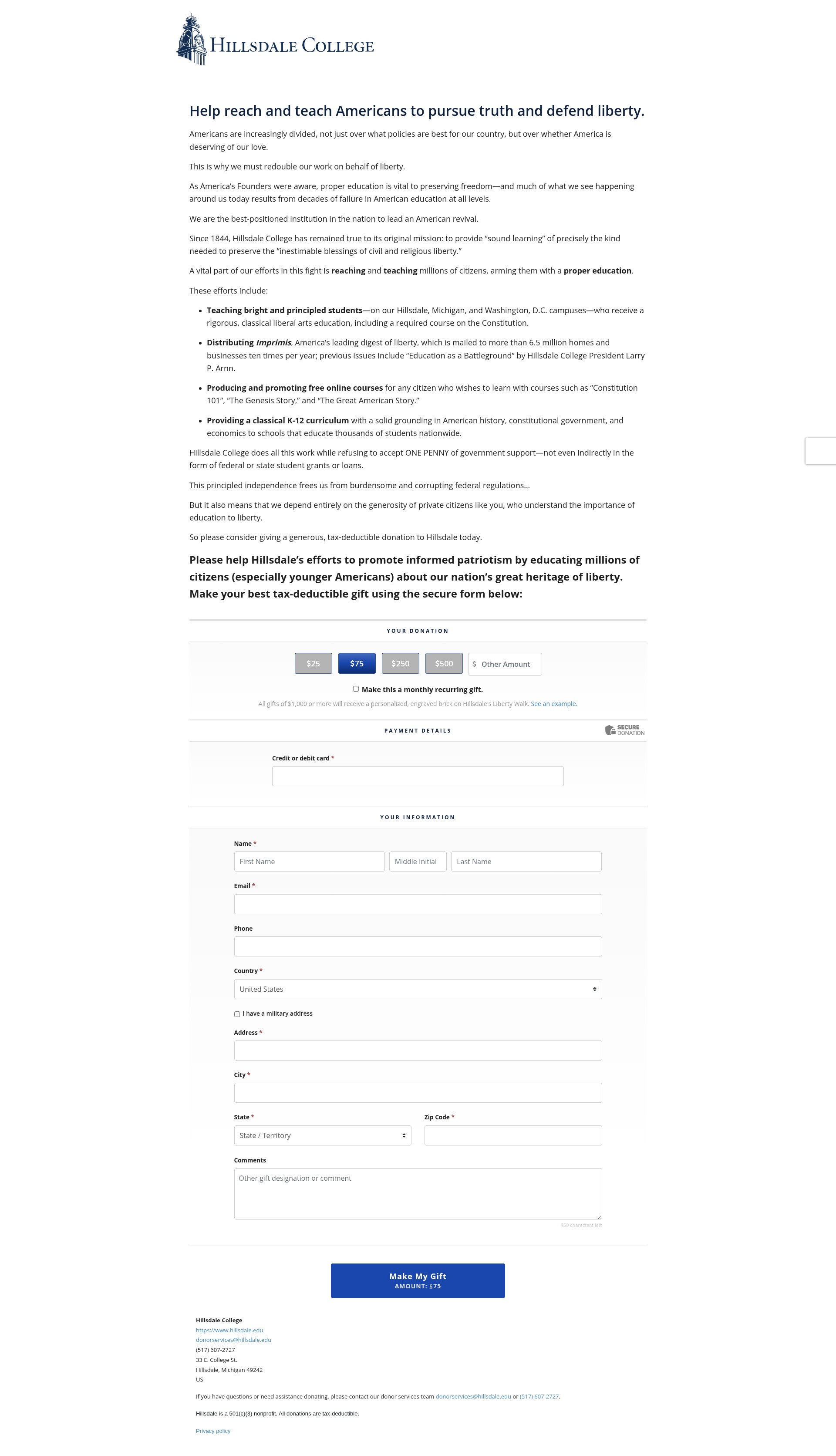 Landing Page