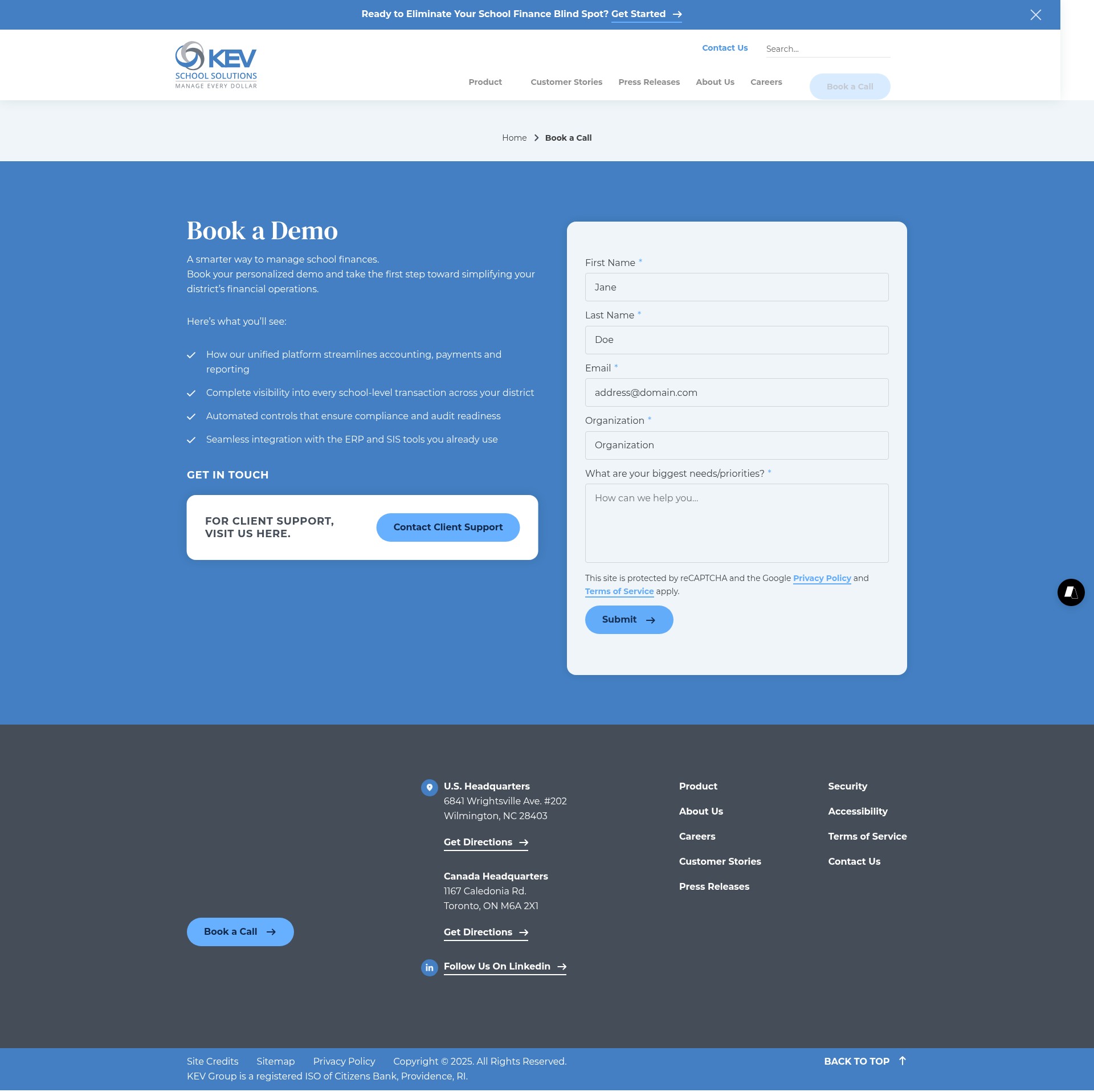 Landing Page