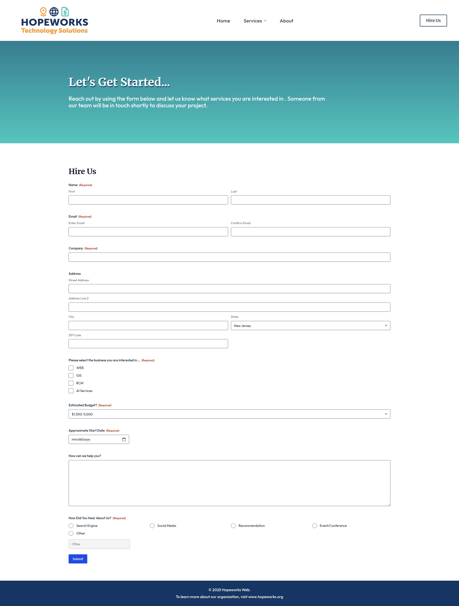 Landing Page