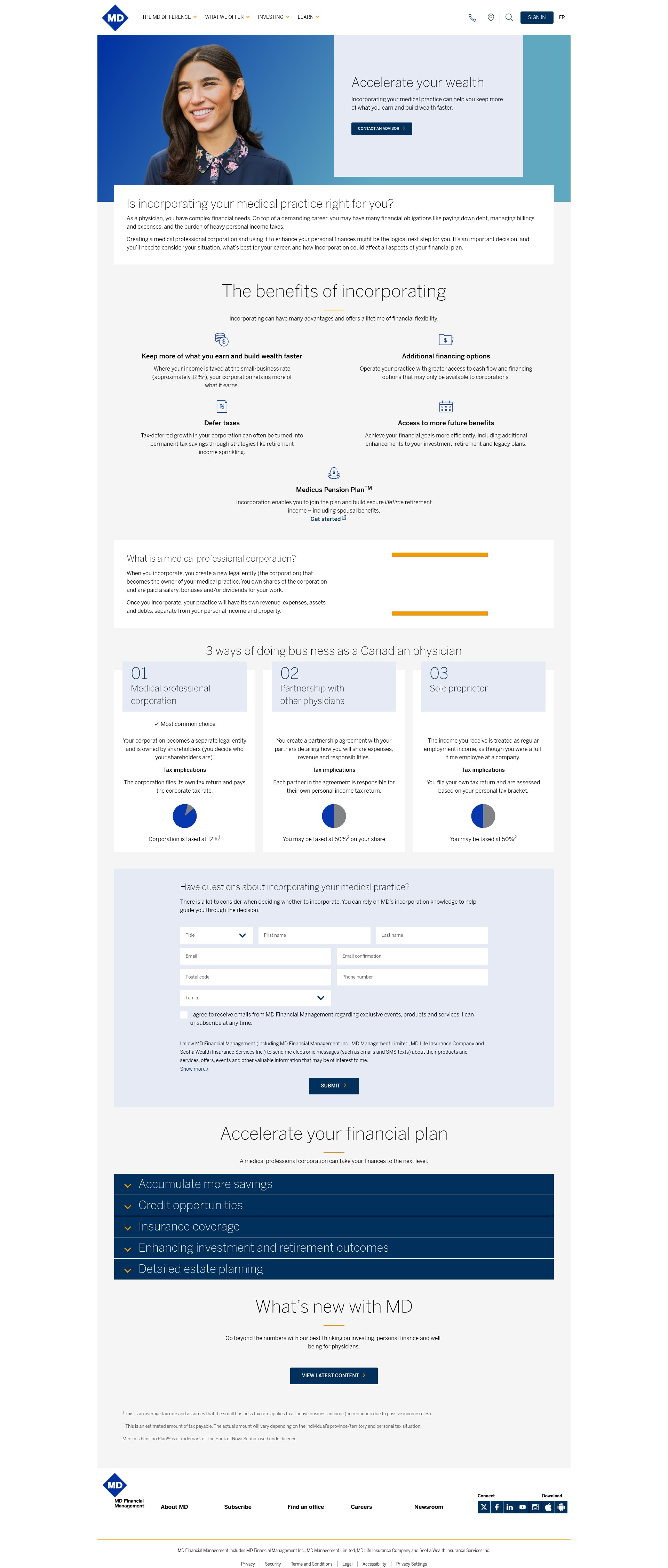 Landing Page