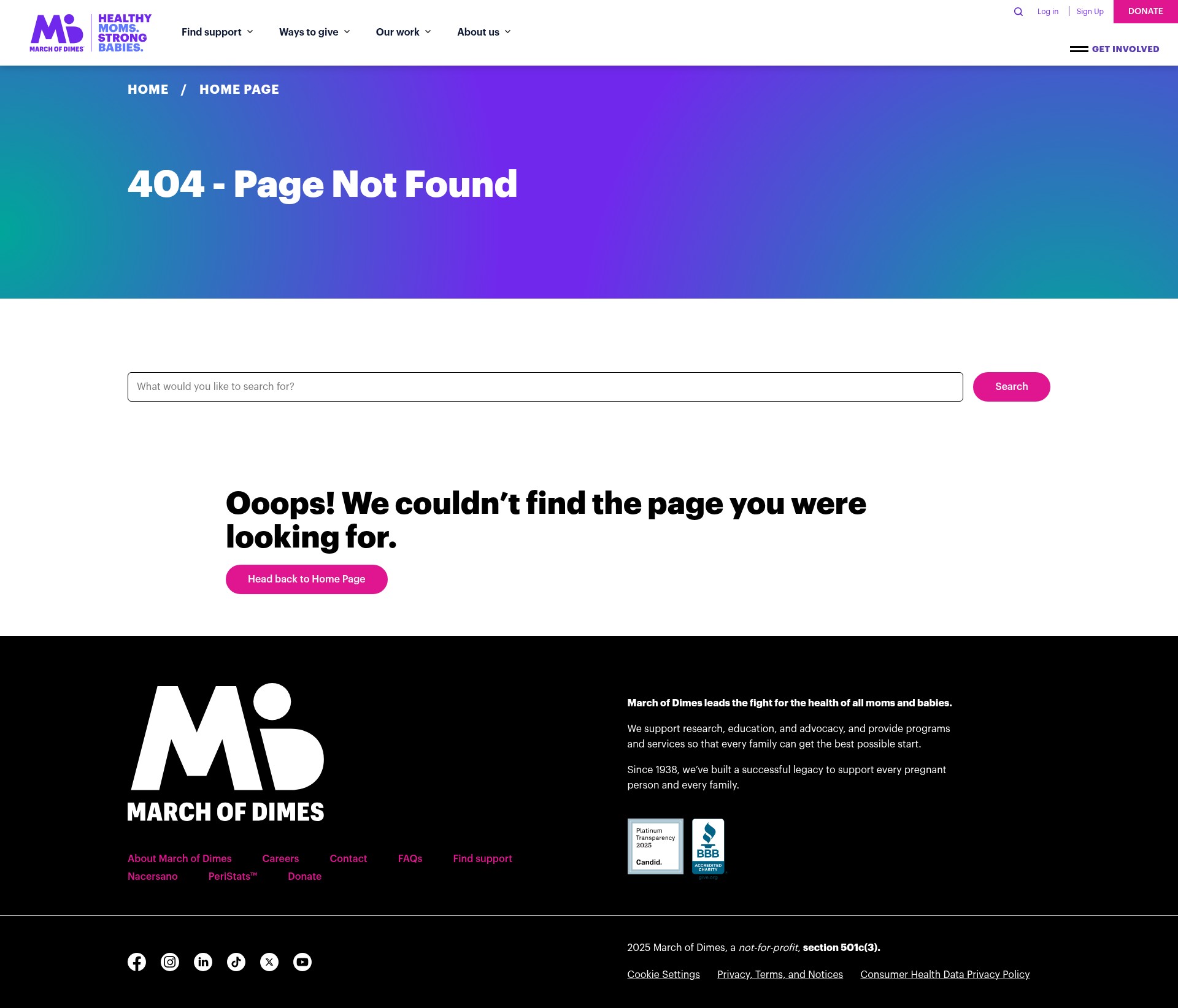 Landing Page