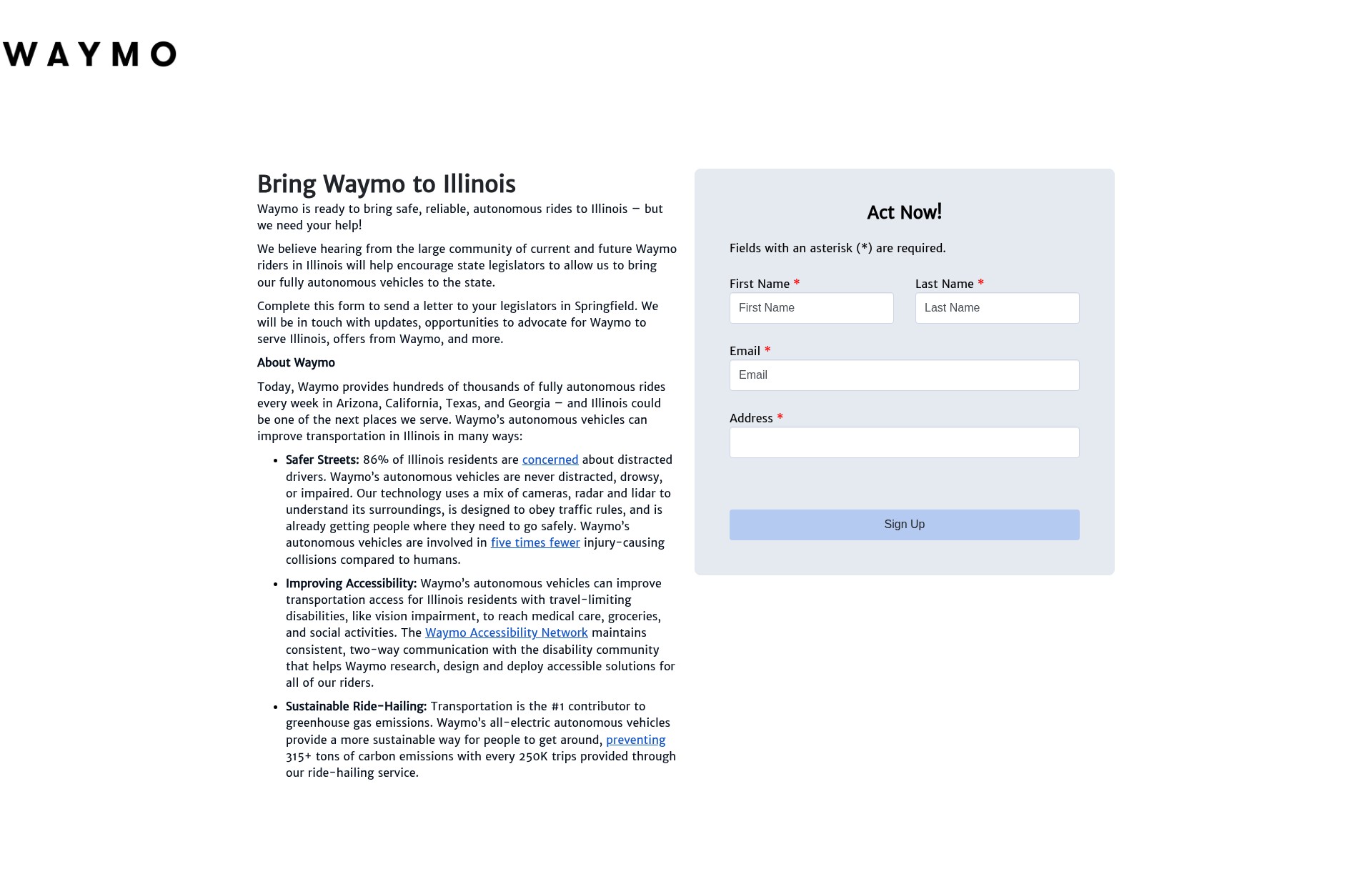 Landing Page