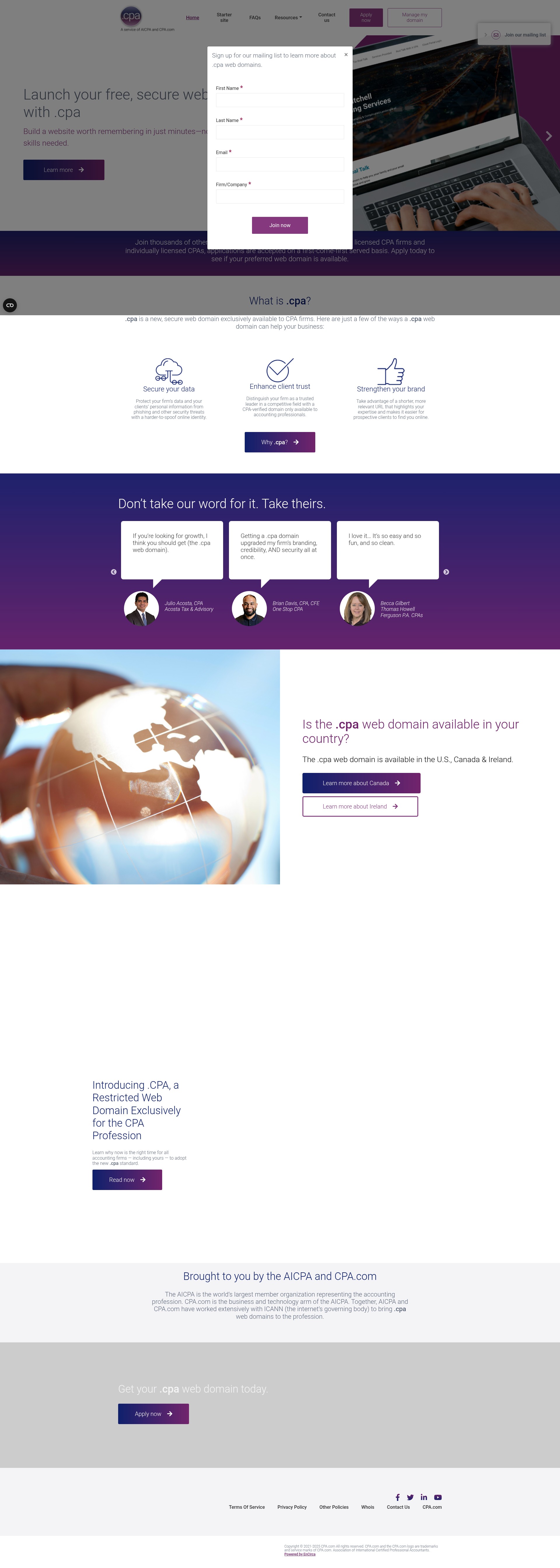 Landing Page