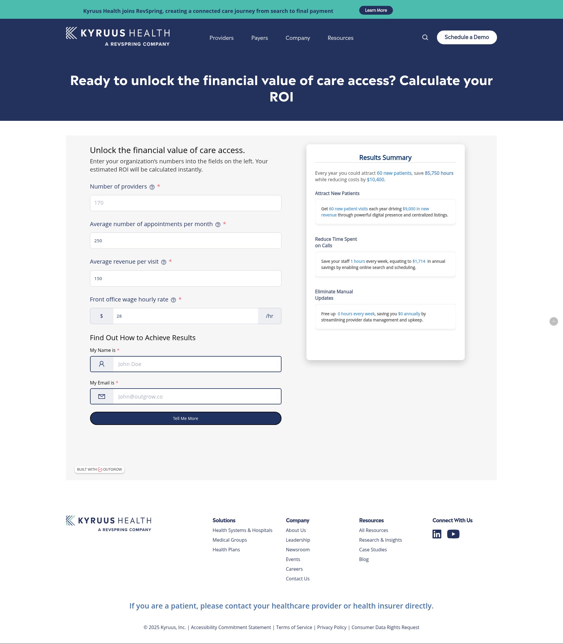 Landing Page