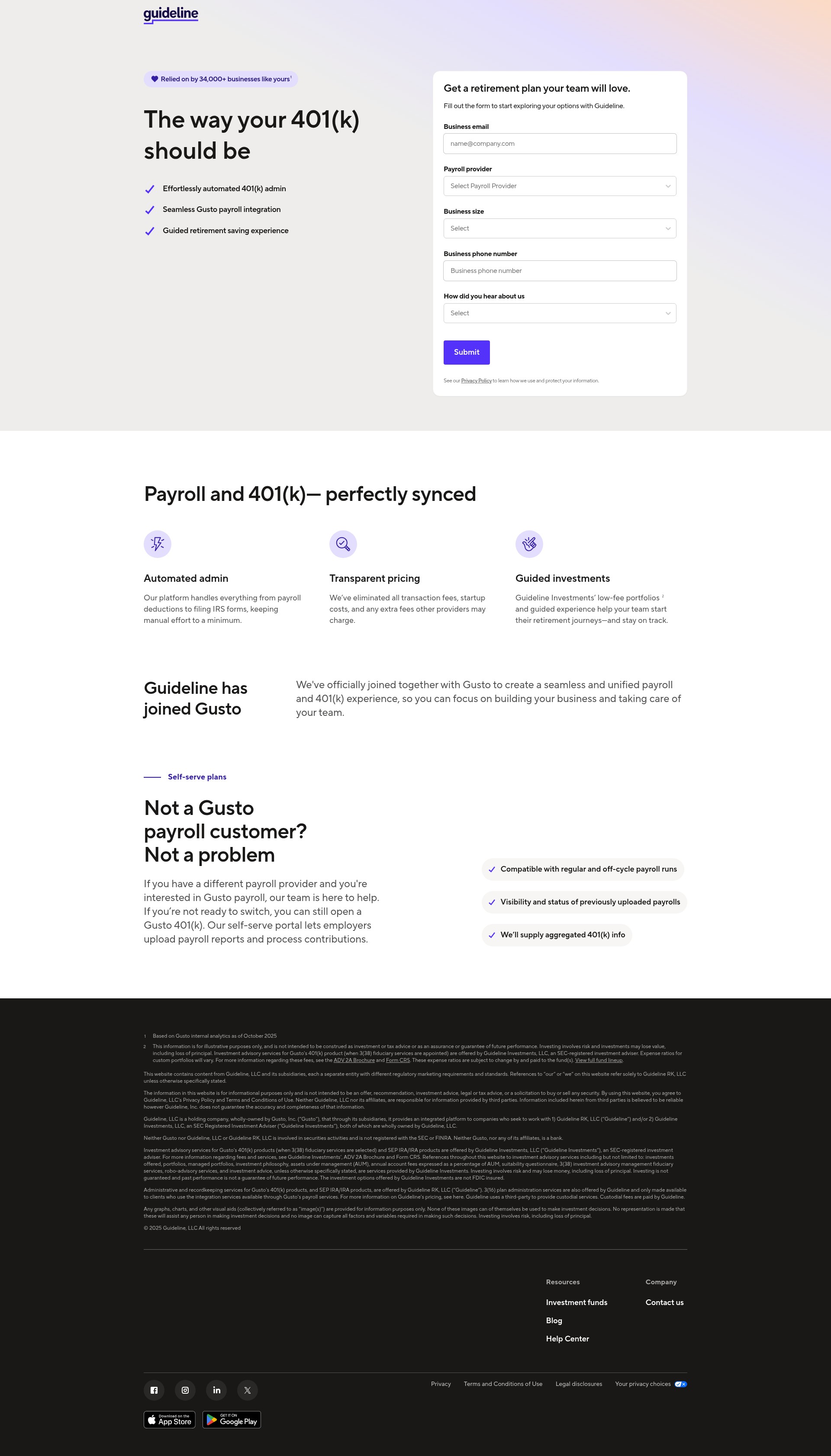 Landing Page