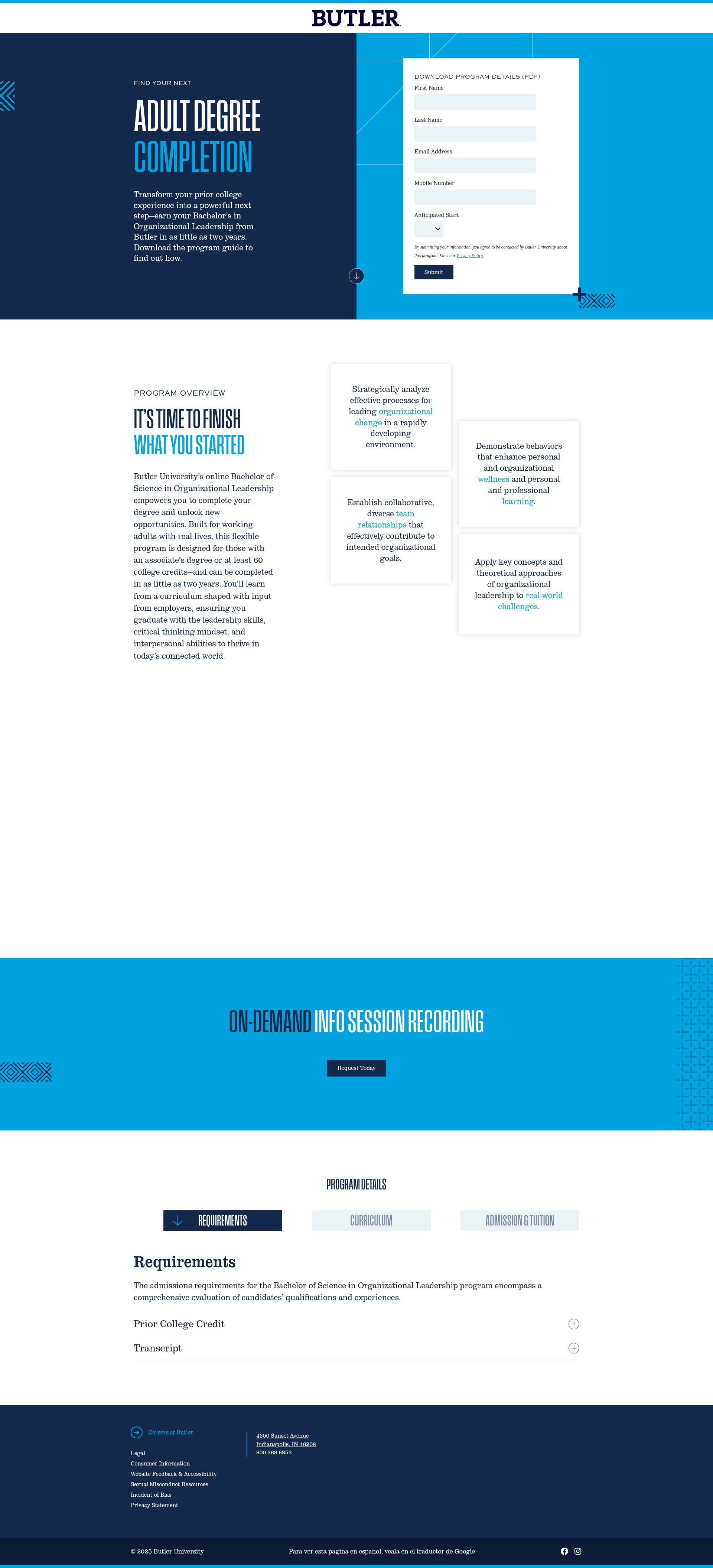 Landing Page