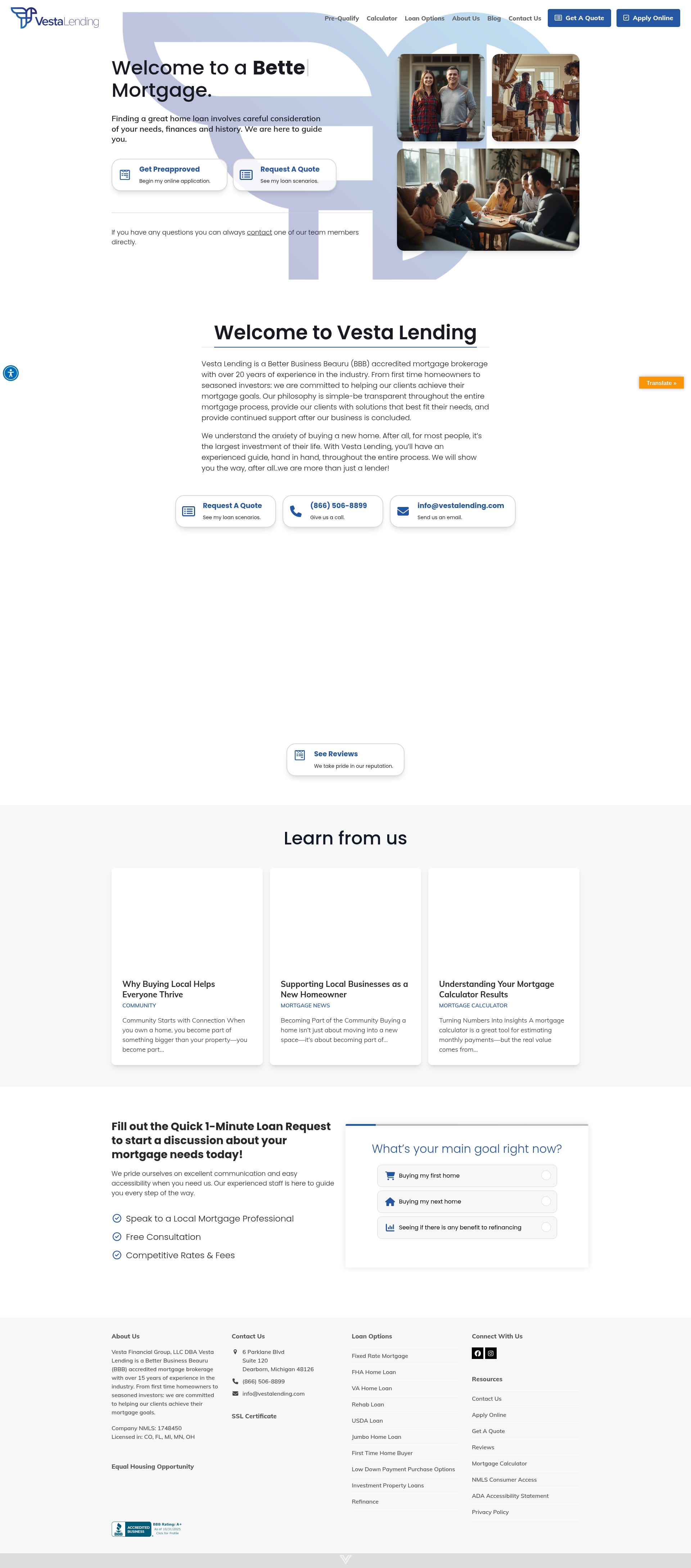 Landing Page