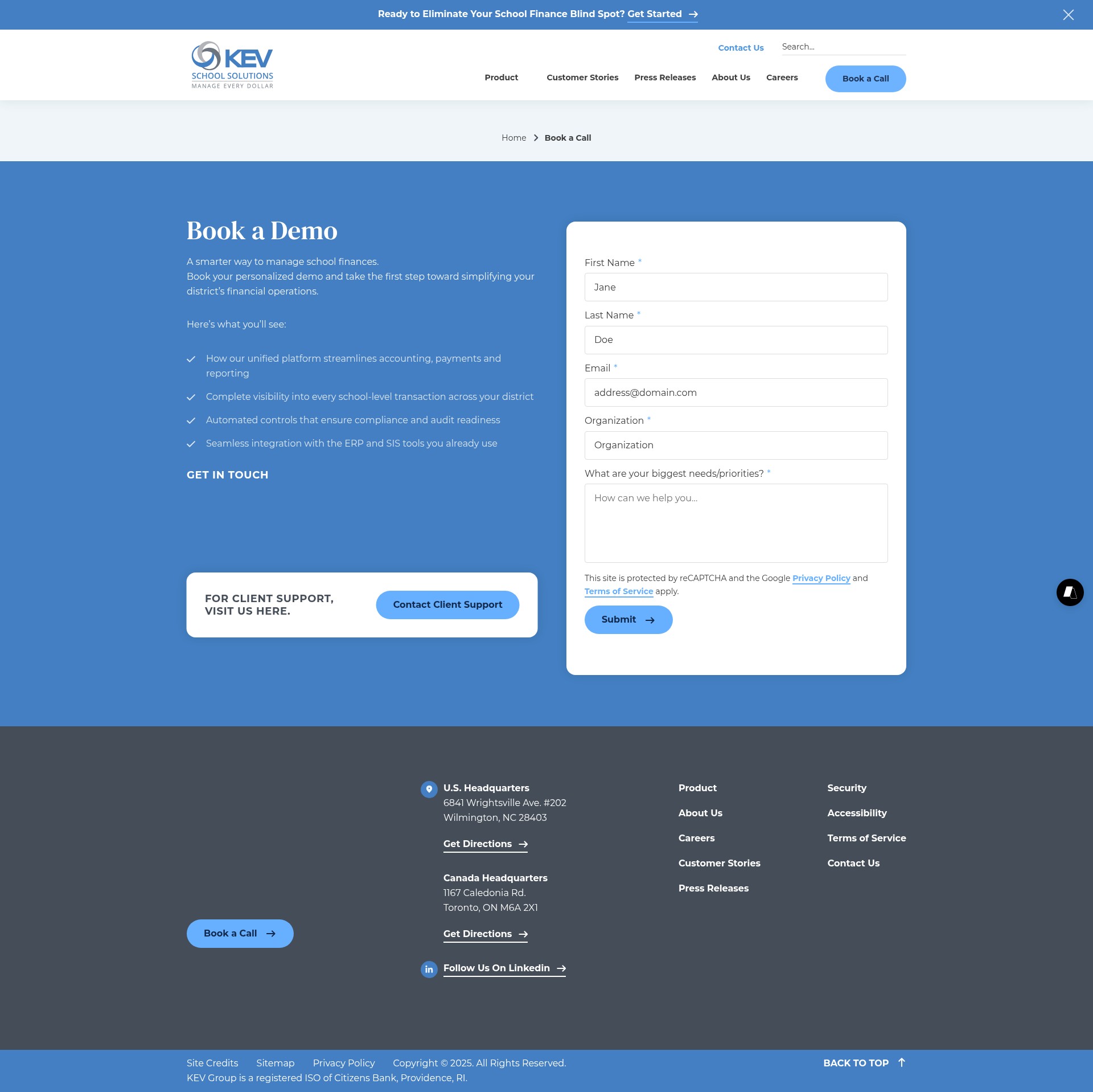 Landing Page