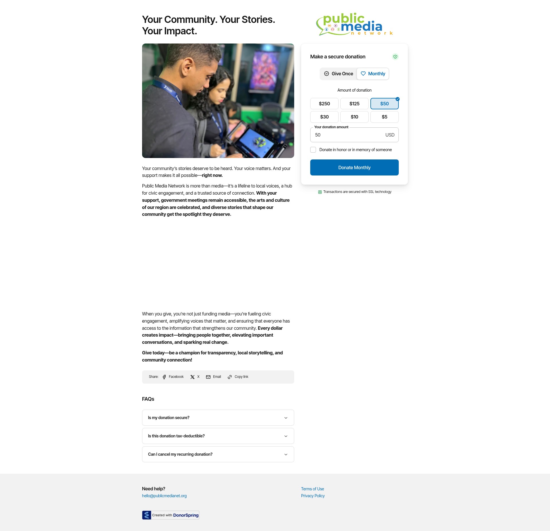 Landing Page