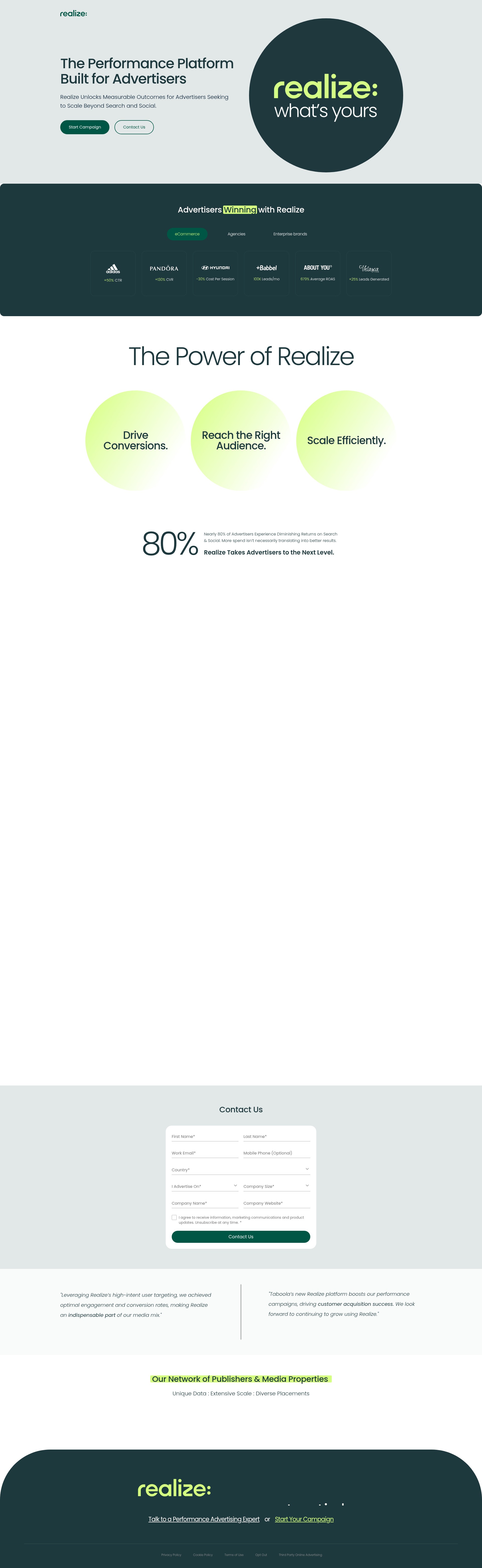 Landing Page