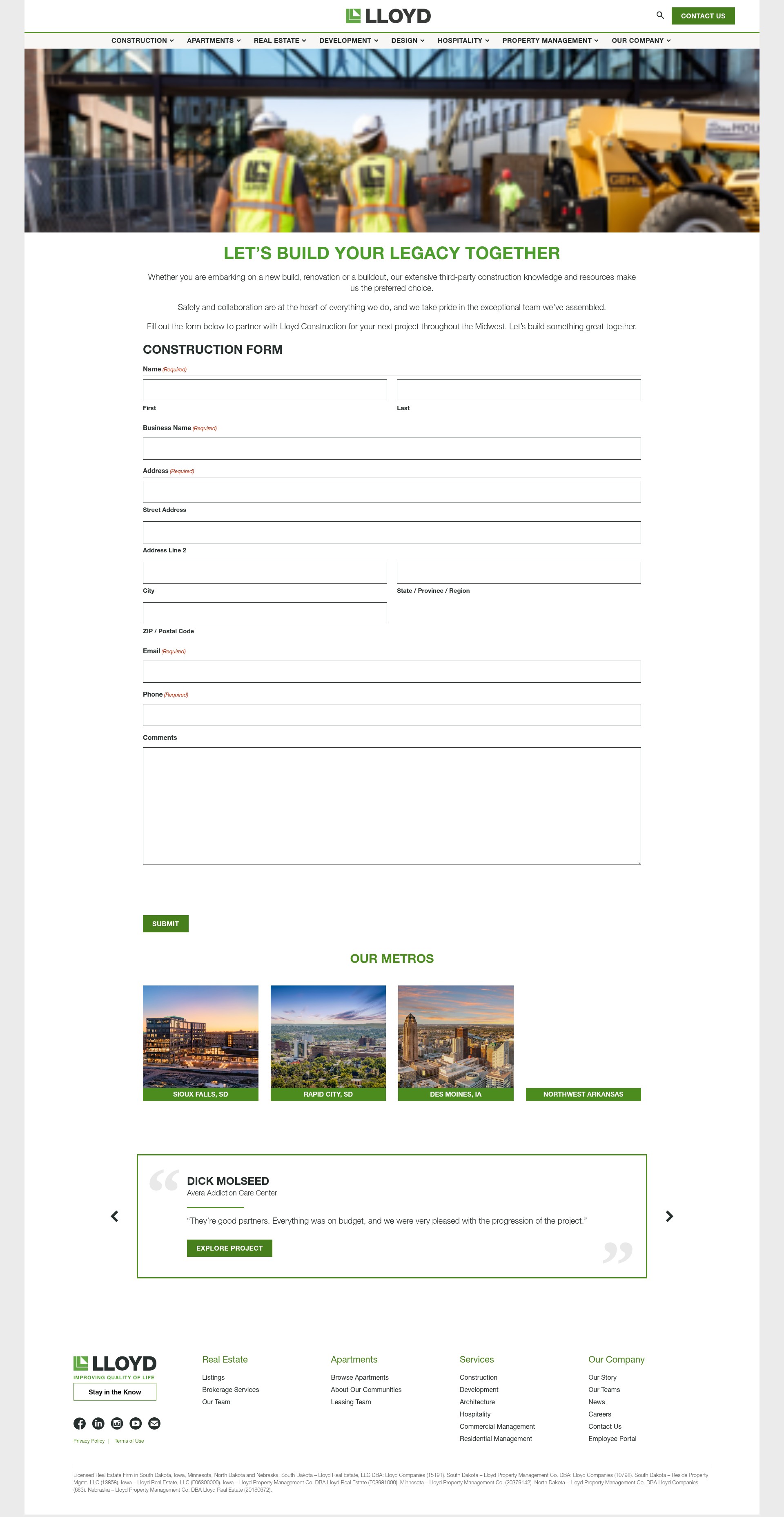 Landing Page