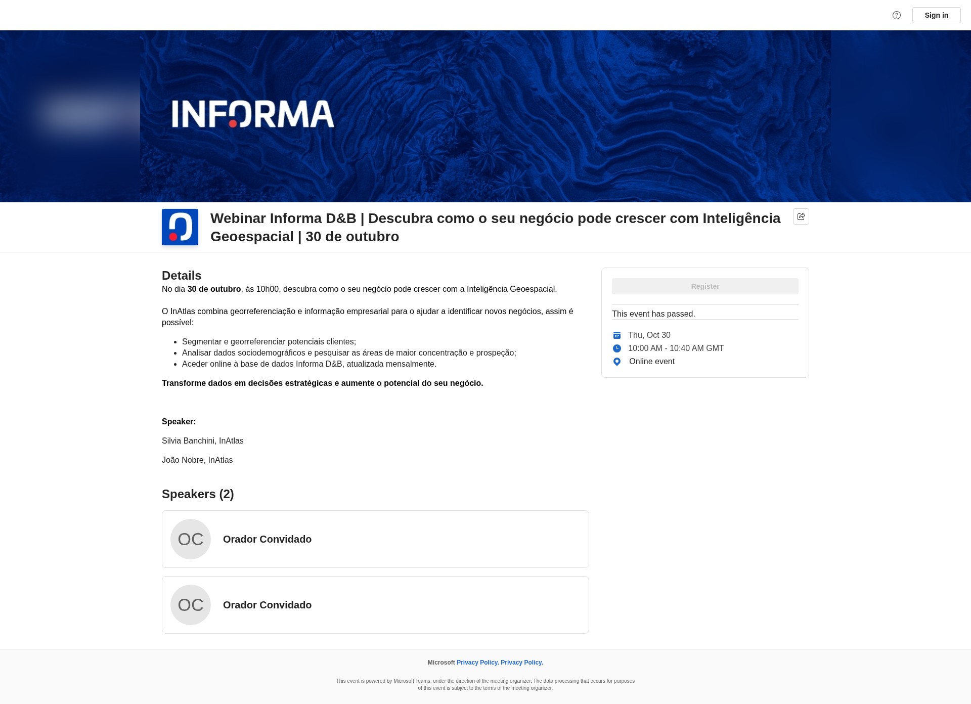 Landing Page