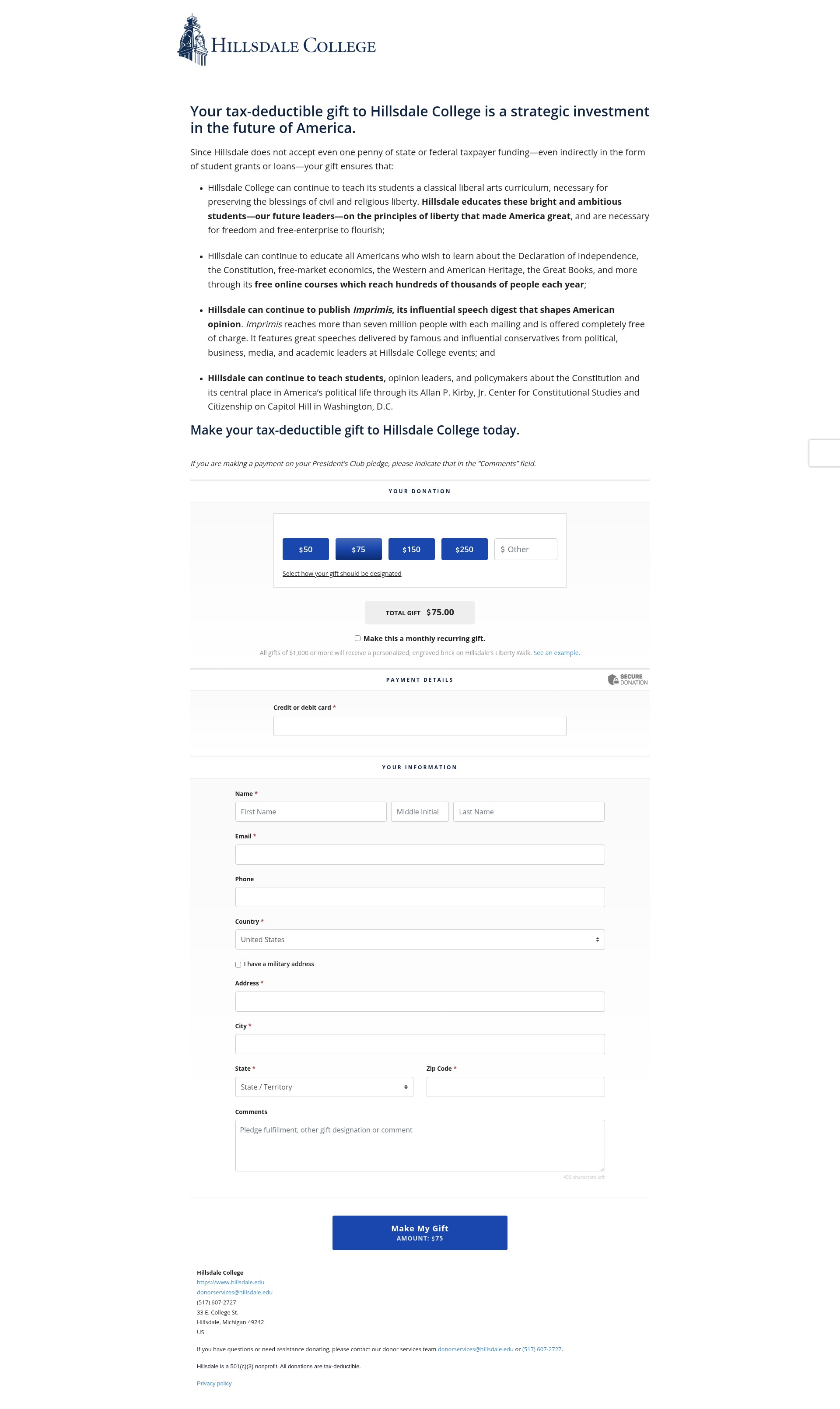 Landing Page
