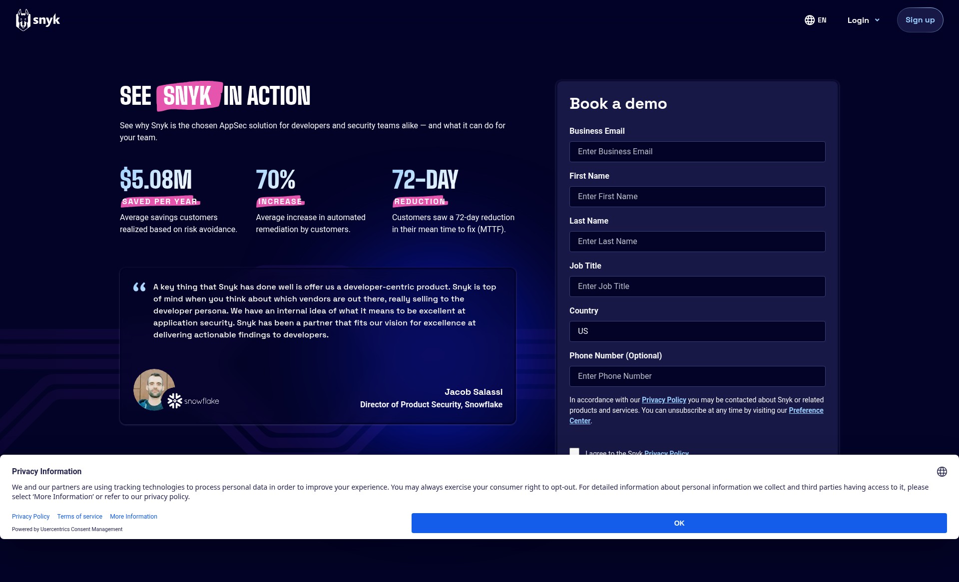 Landing Page