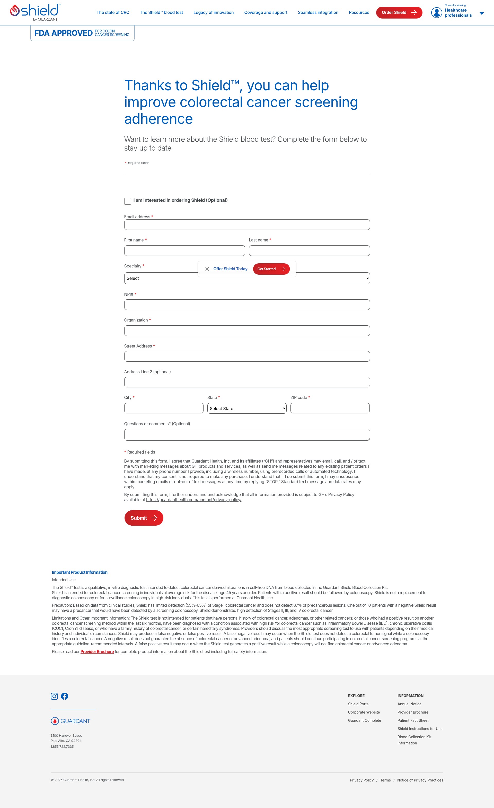 Landing Page