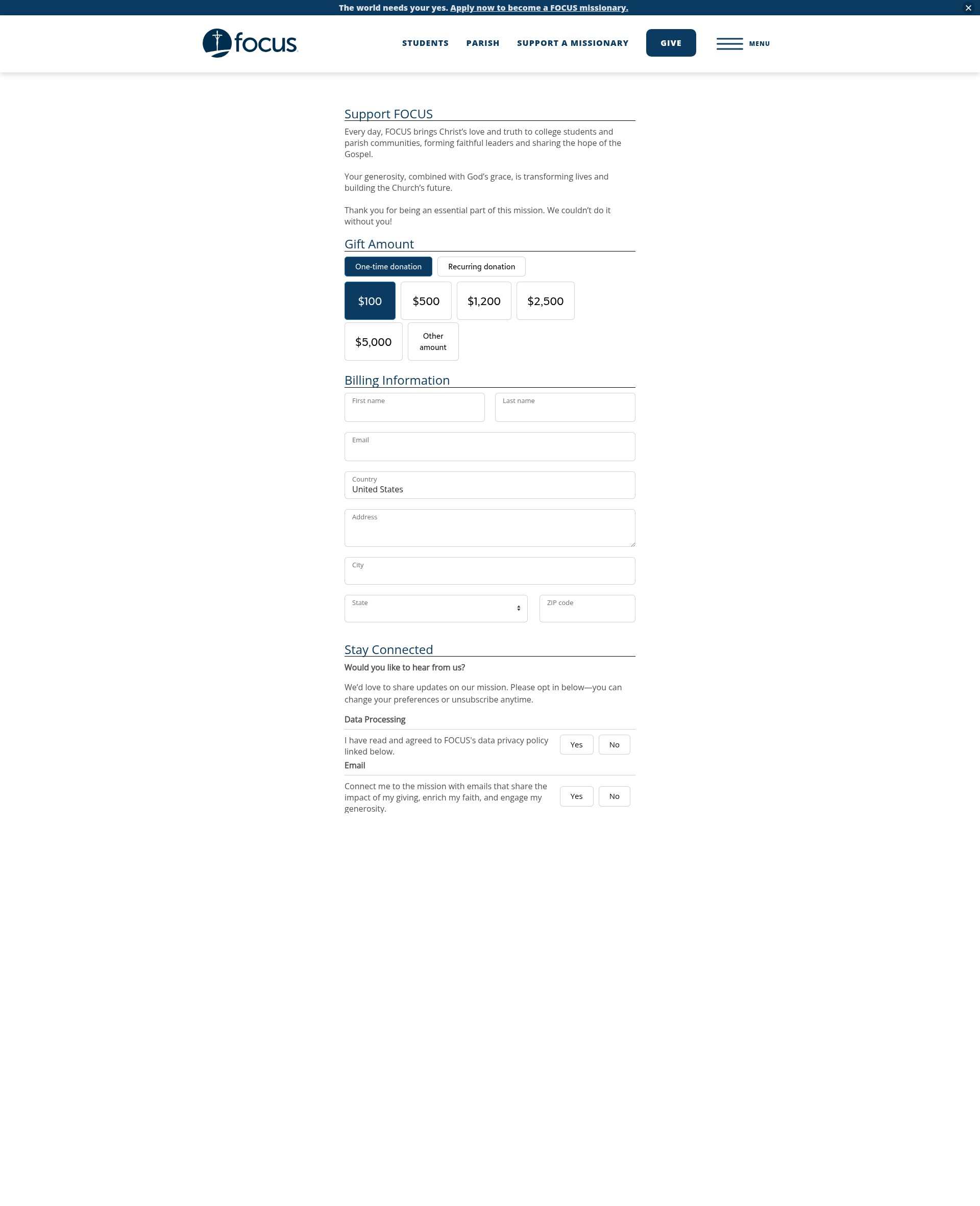 Landing Page