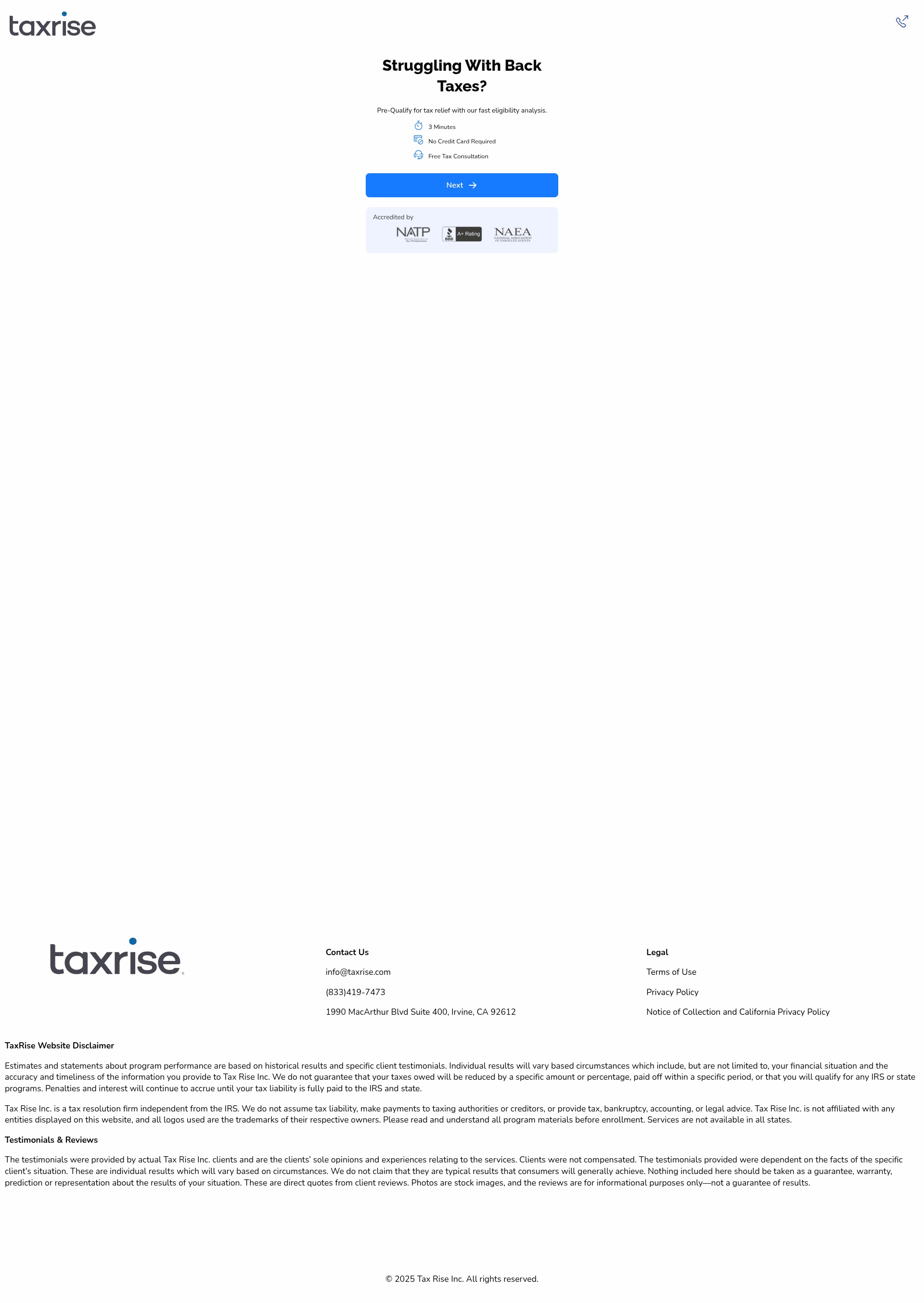 Landing Page