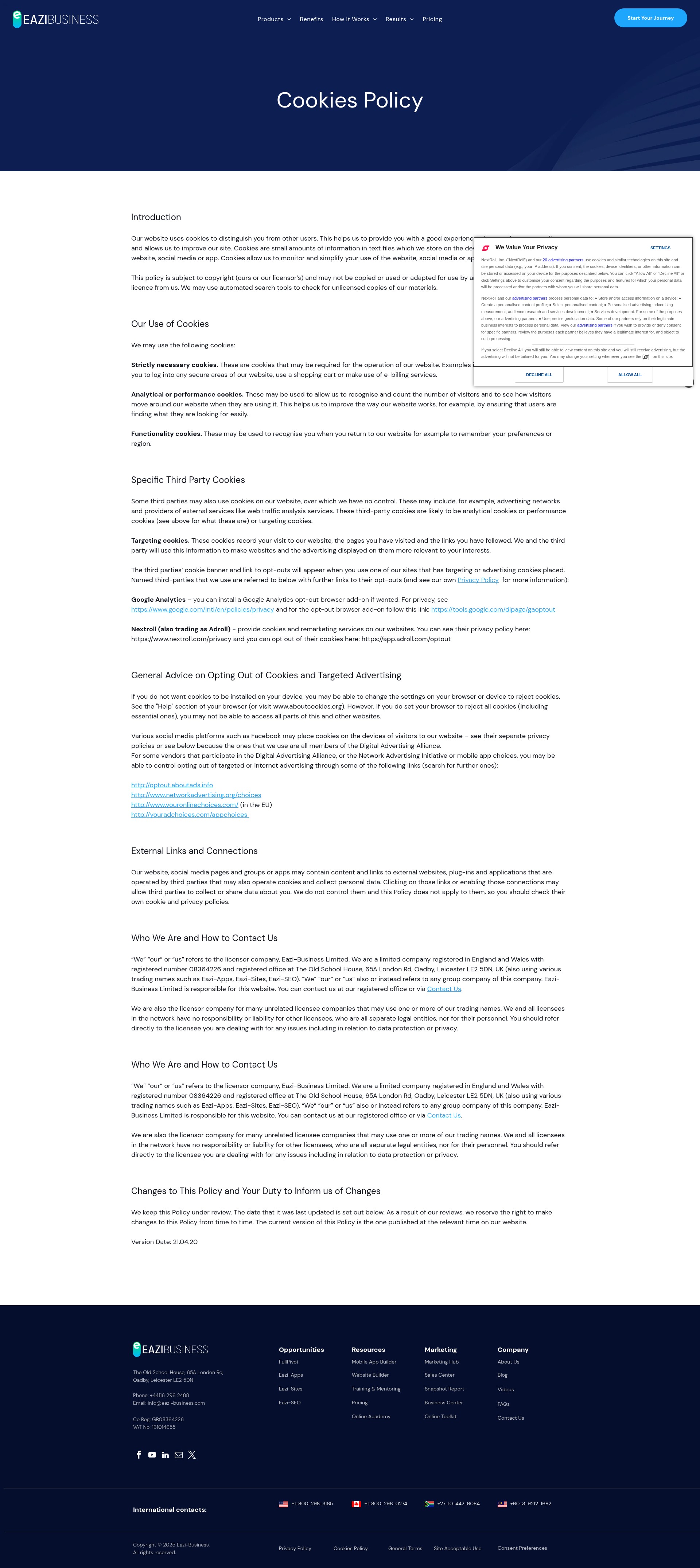 Landing Page