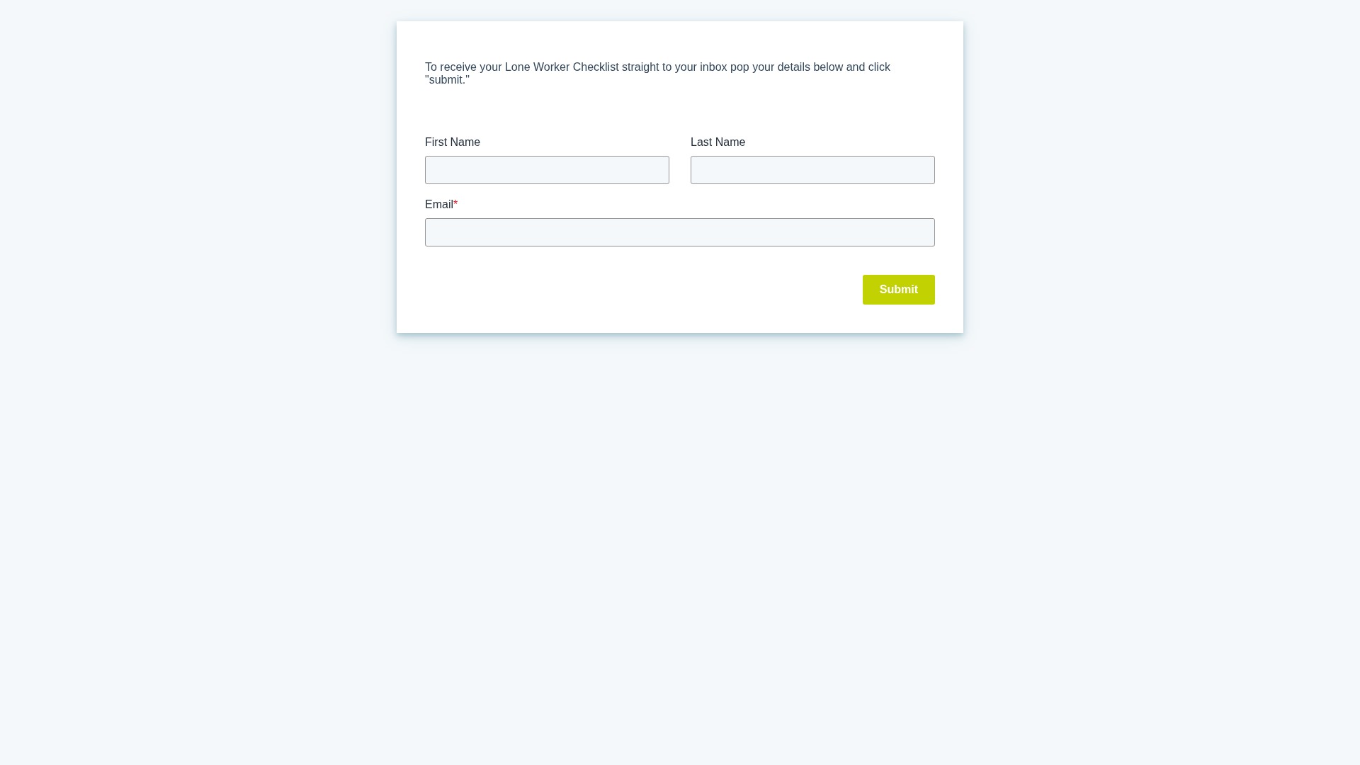 Landing Page