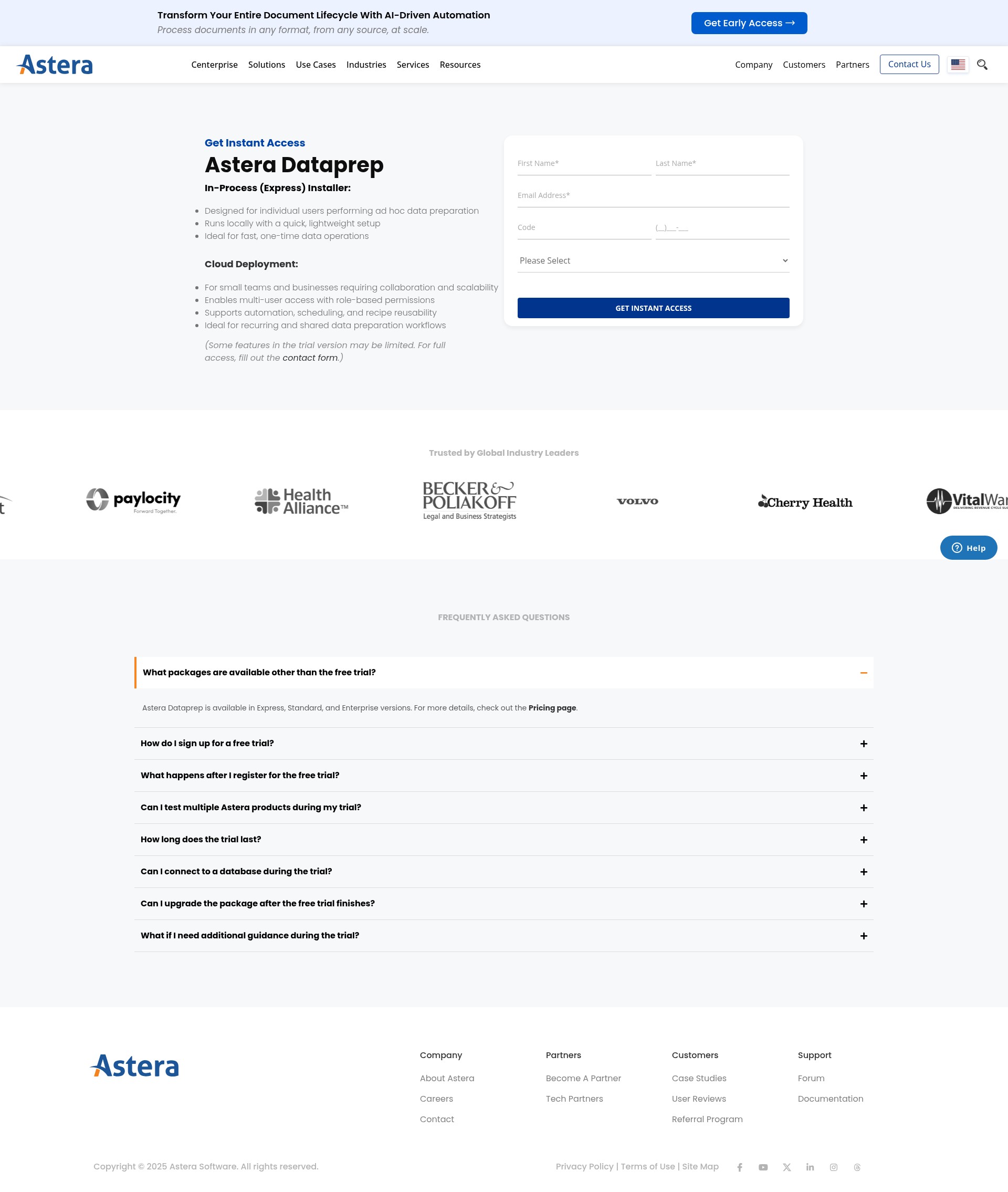 Landing Page