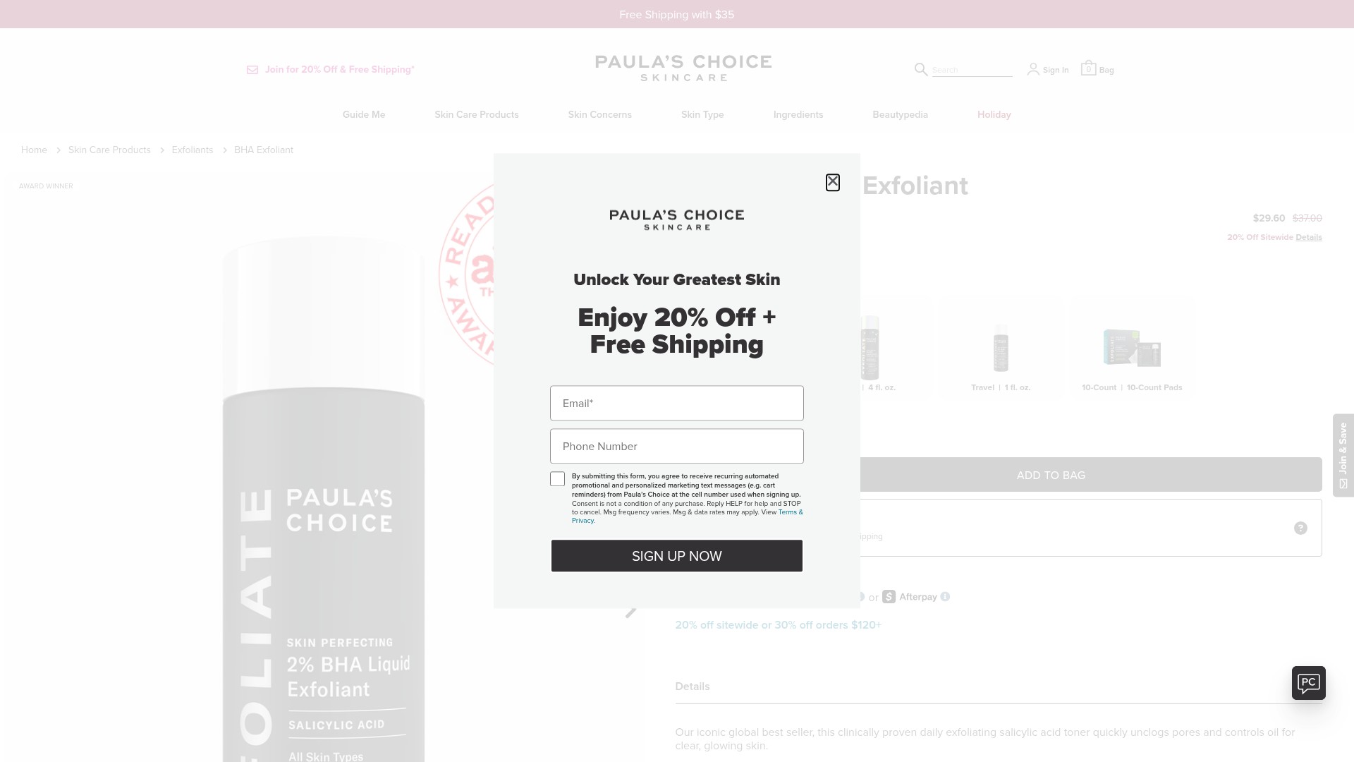 Landing Page