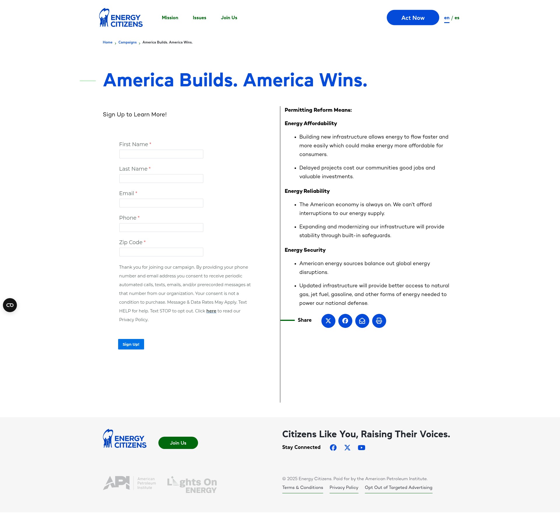 Landing Page