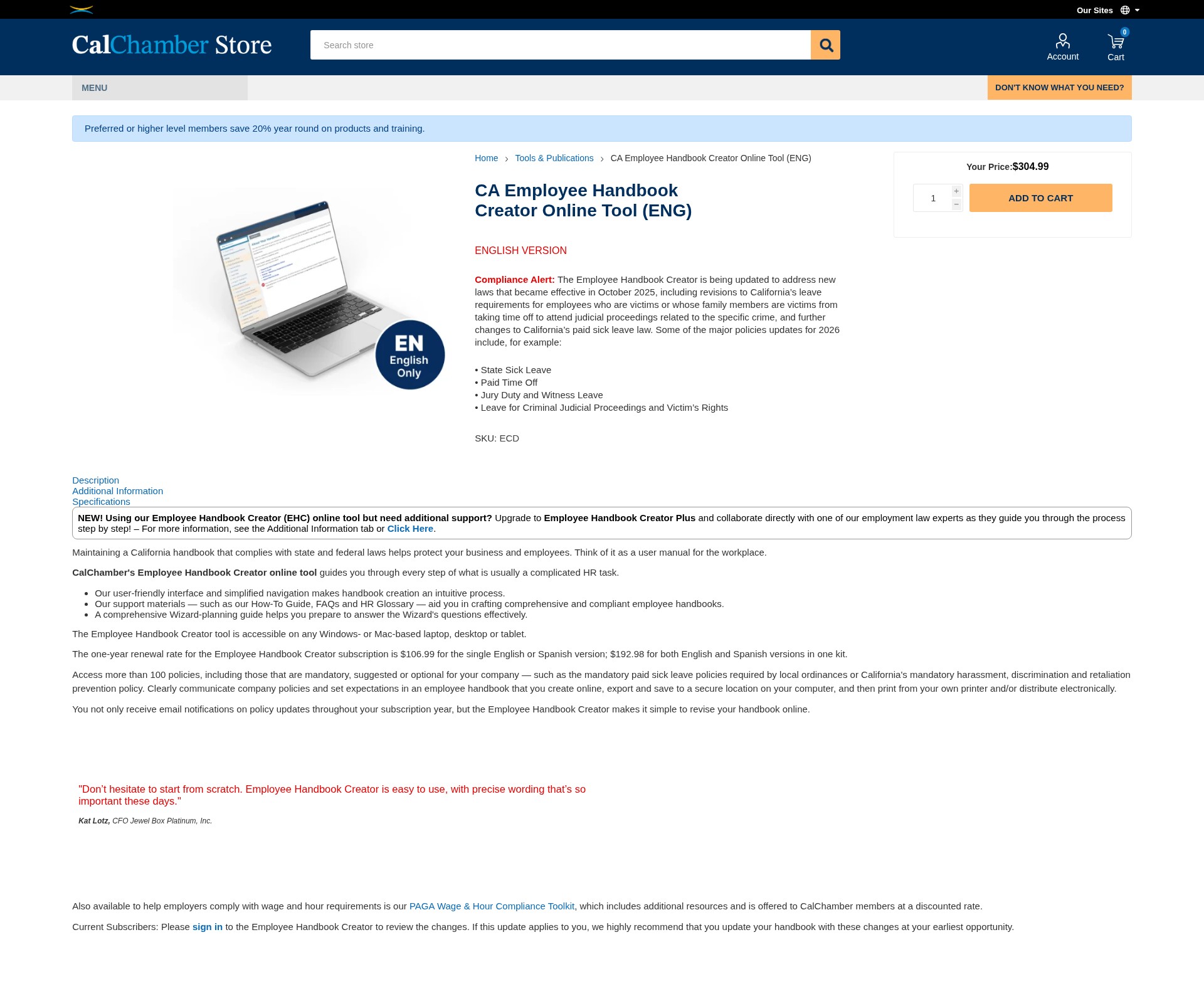 Landing Page