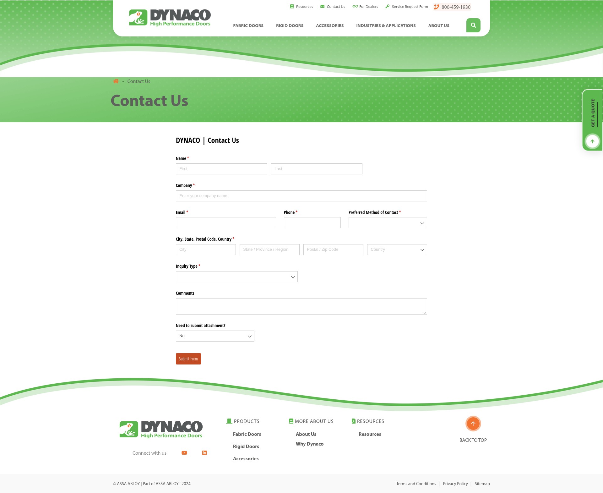 Landing Page