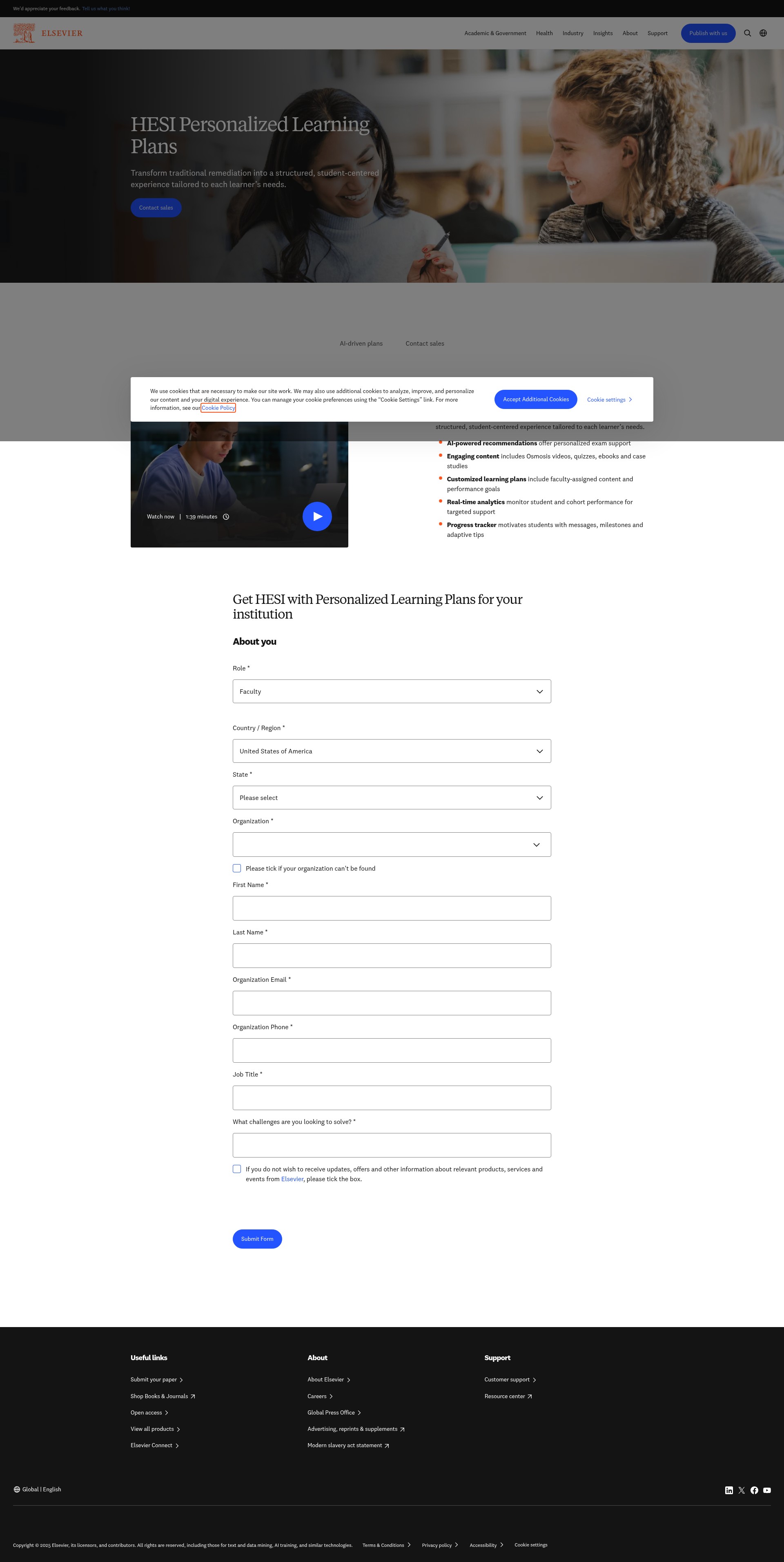 Landing Page