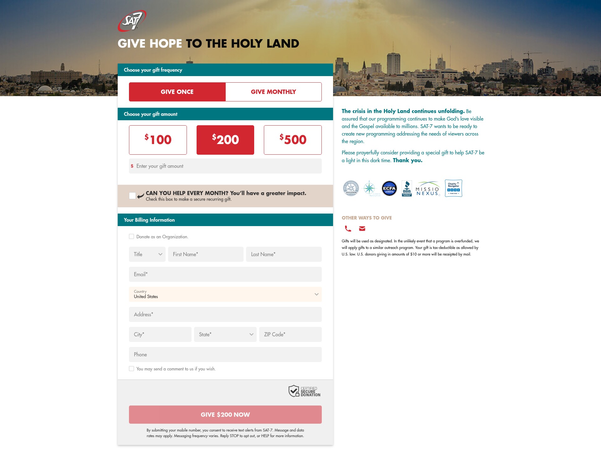 Landing Page