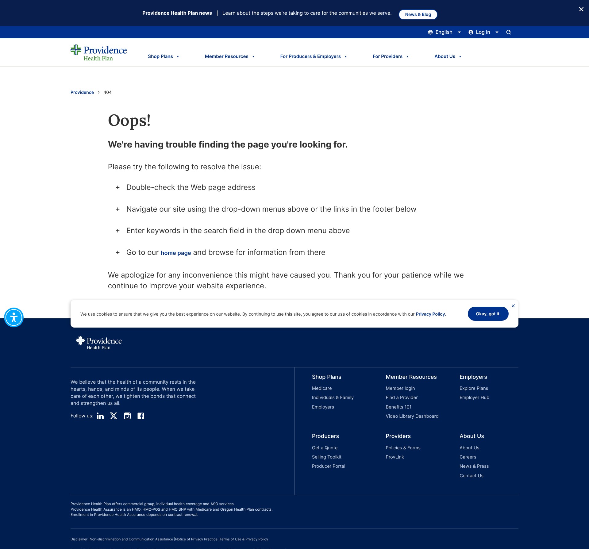 Landing Page