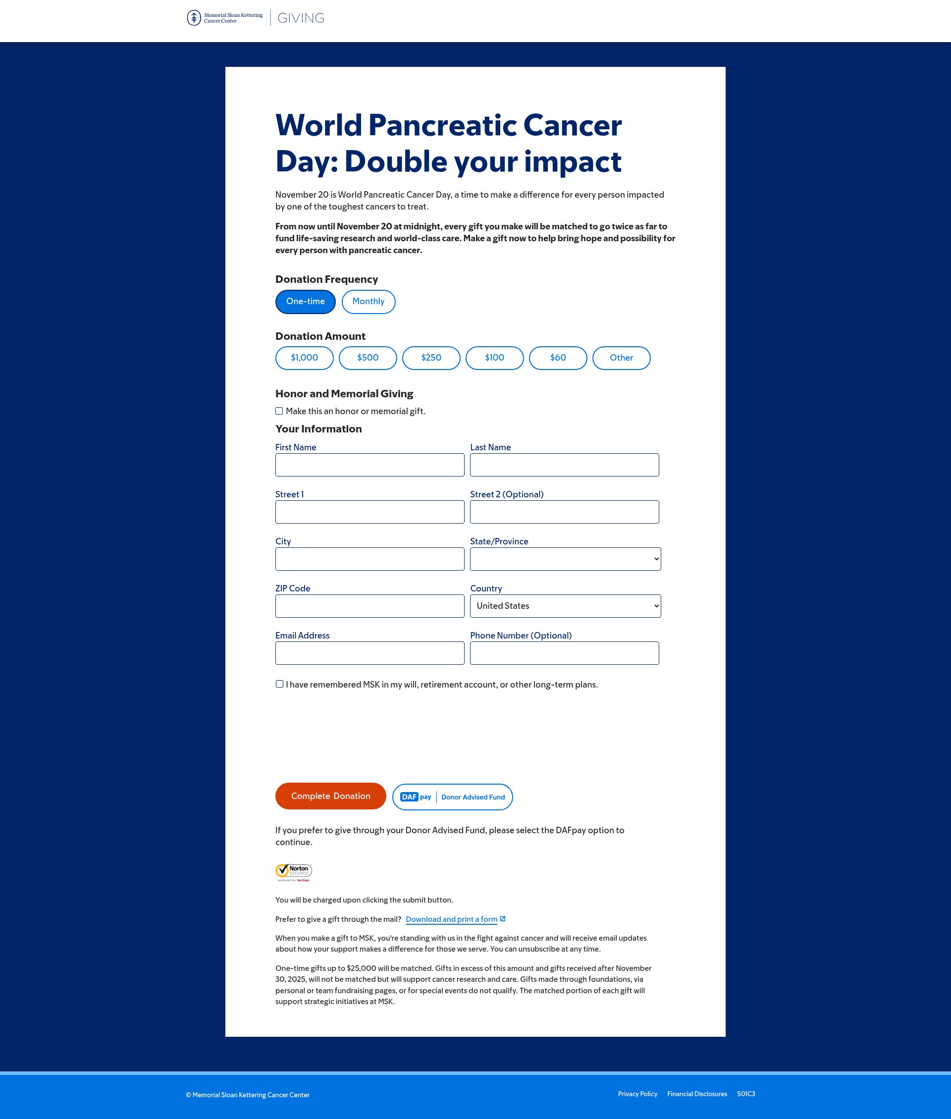 Landing Page