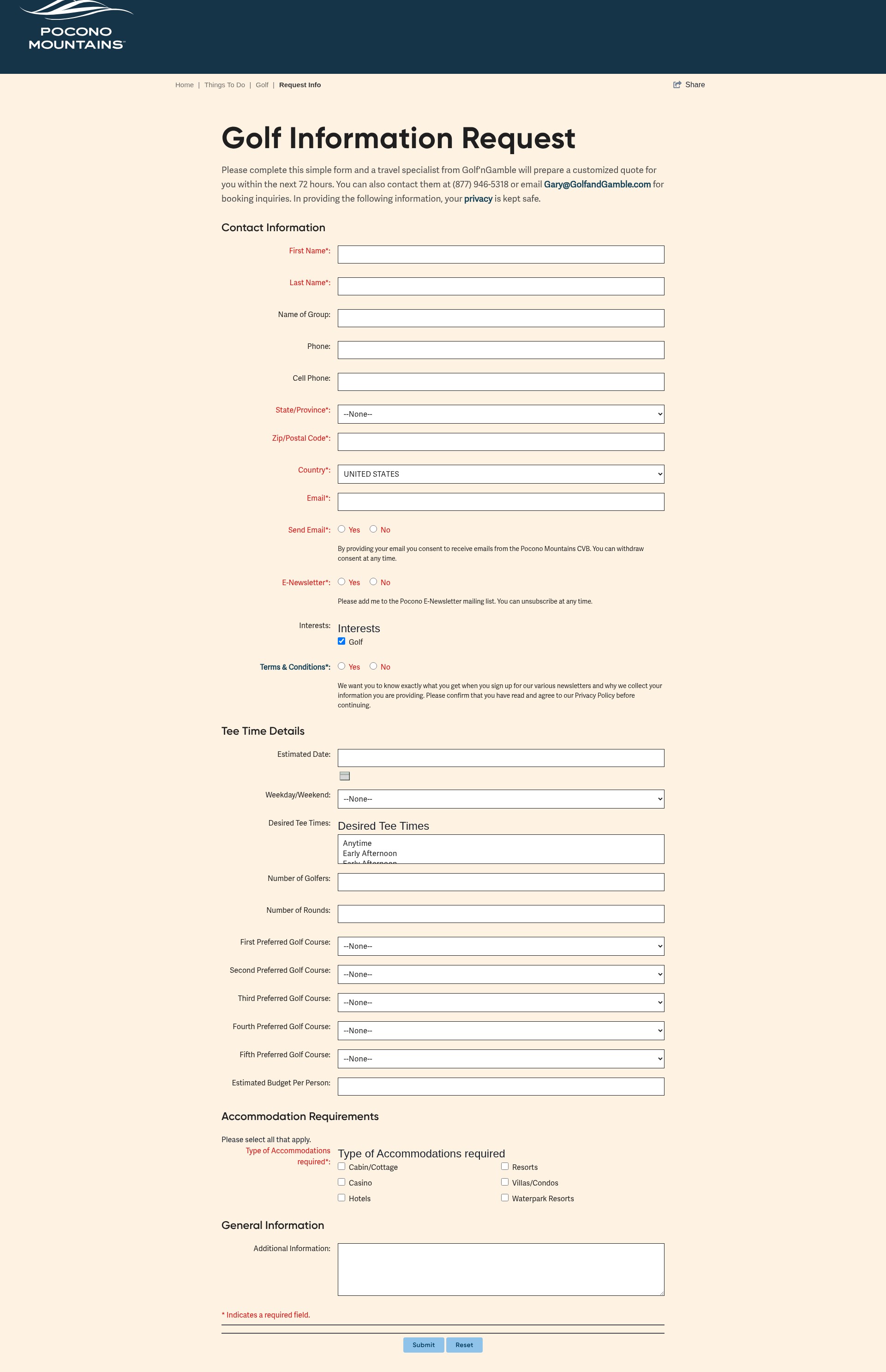 Landing Page