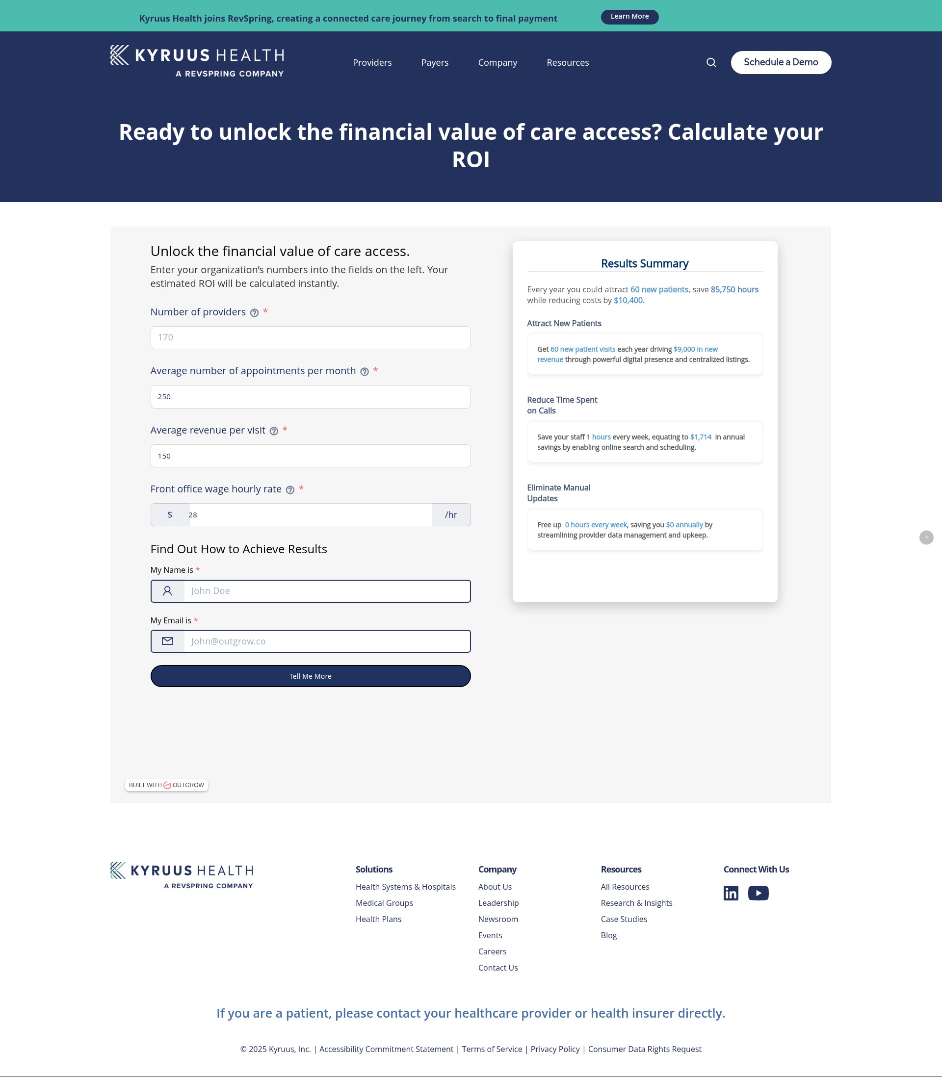 Landing Page