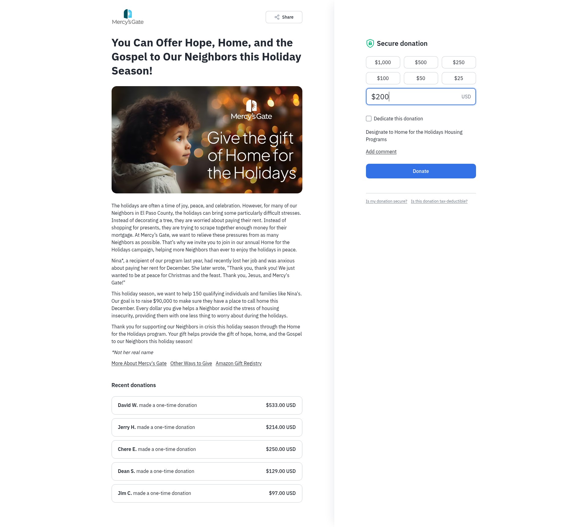 Landing Page