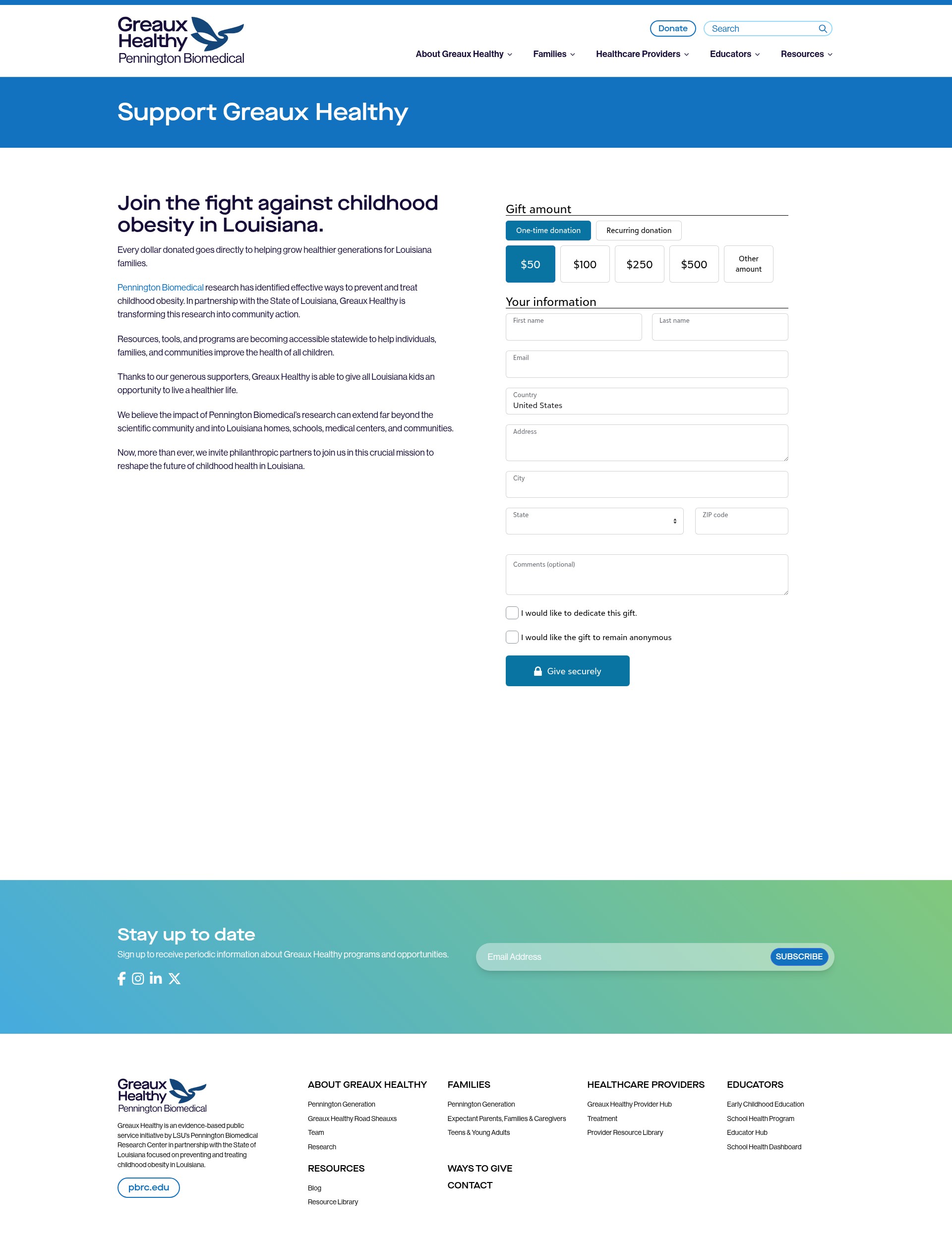 Landing Page
