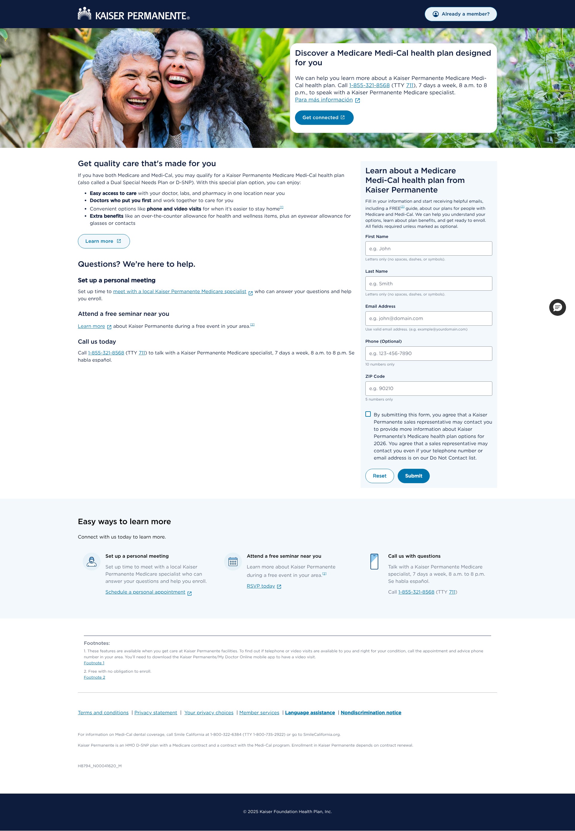 Landing Page