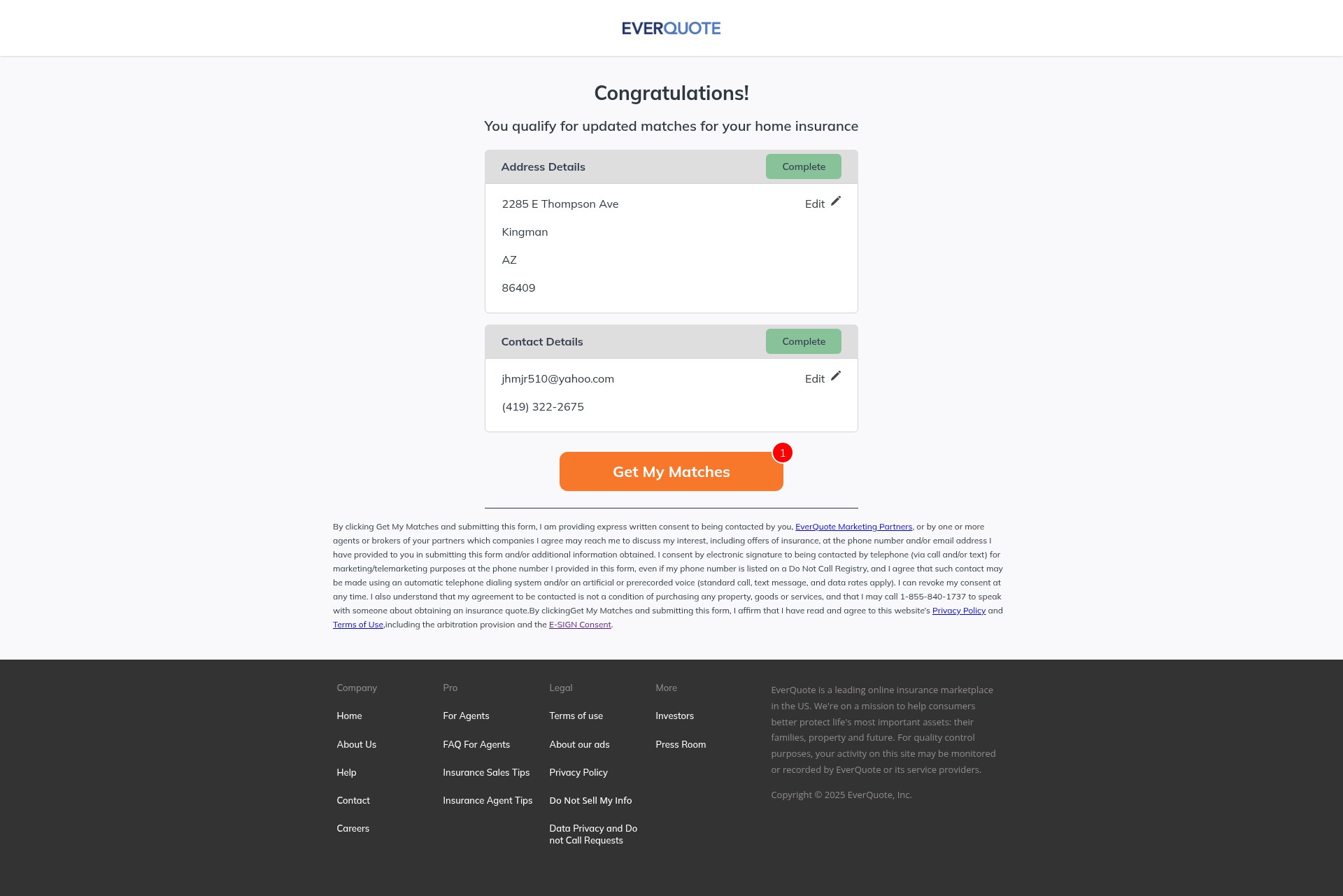 Landing Page